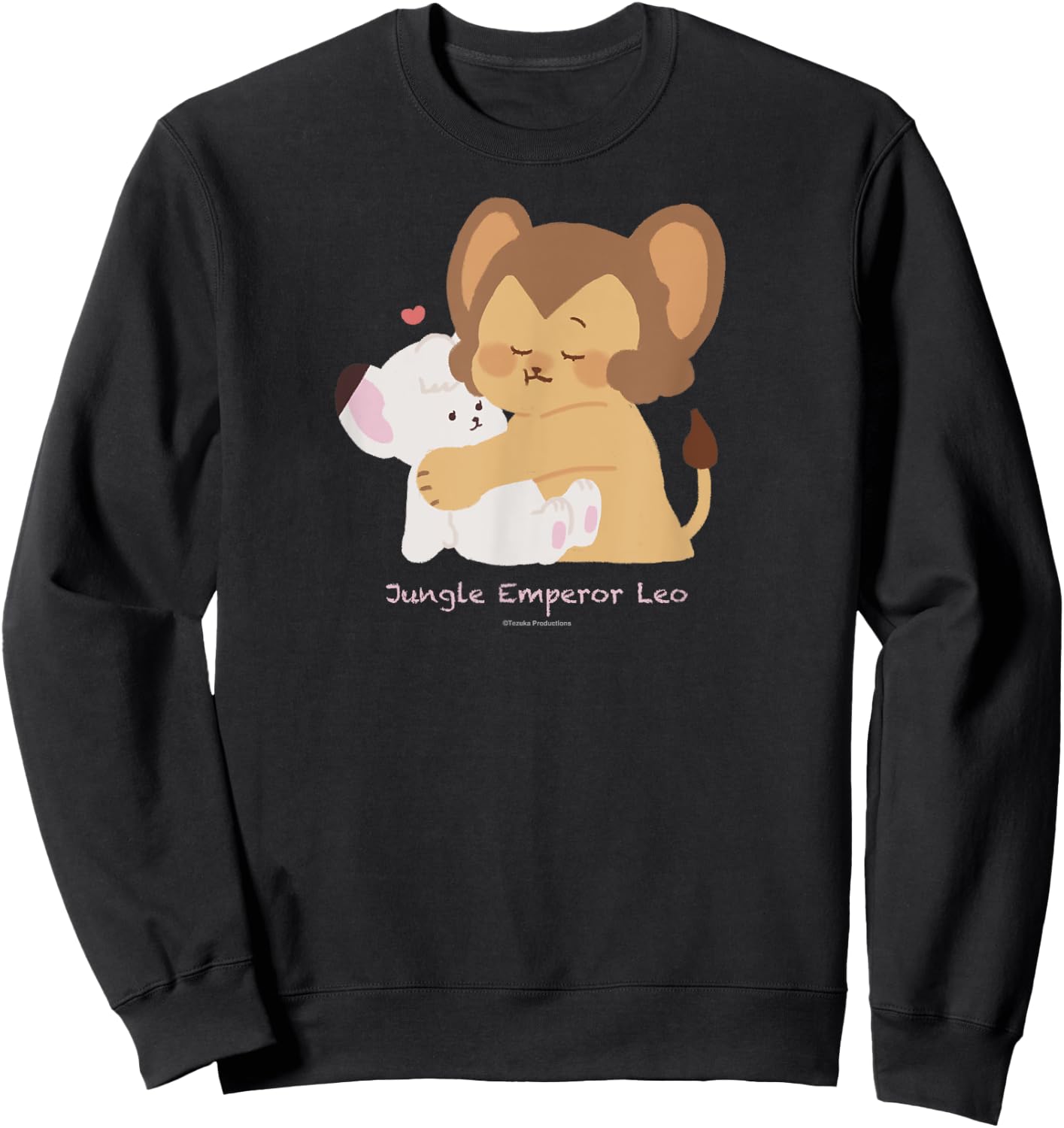 Kimba the White Lion HUG (Leo＆Laiya) (C)TEZUKA PRODUCTIONS Sweatshirt - Sweatshirt | Black