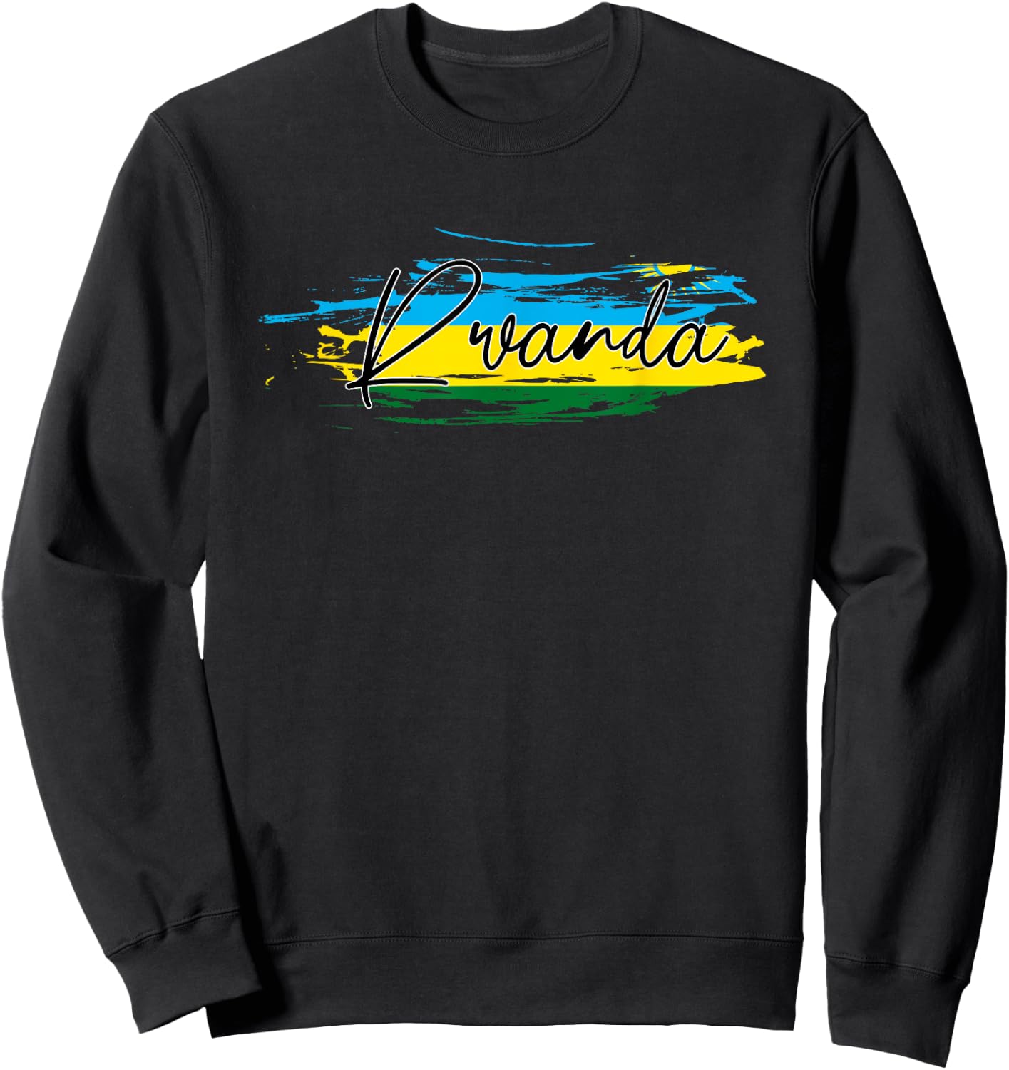 Rwanda Flag Sweatshirt - Sweatshirt | Black