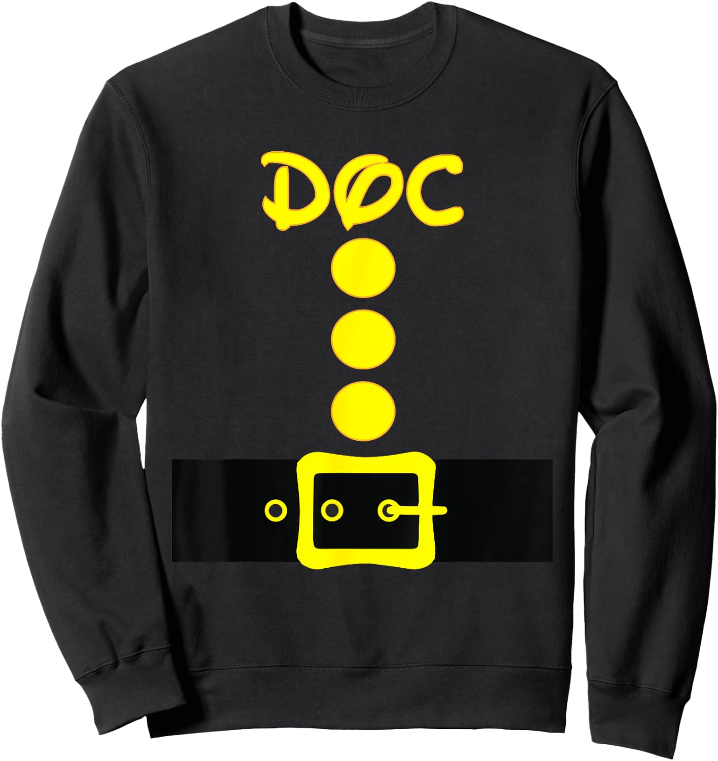 Dwarf Easy Halloween Group Men Women Kids Costume Matching Sweatshirt - Sweatshirt | Black