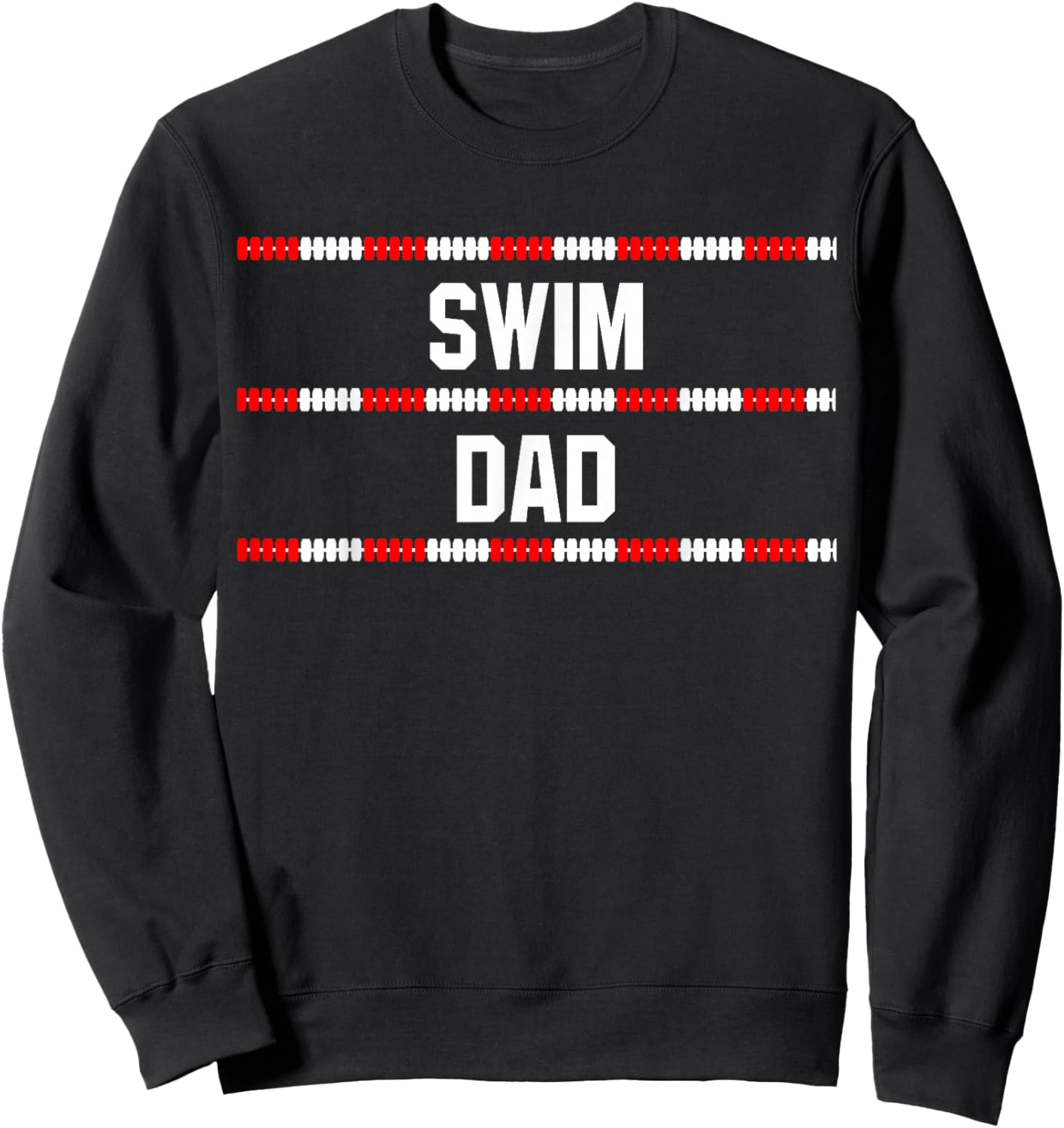 Swim Dad T Shirt Sweatshirt - Sweatshirt | Black