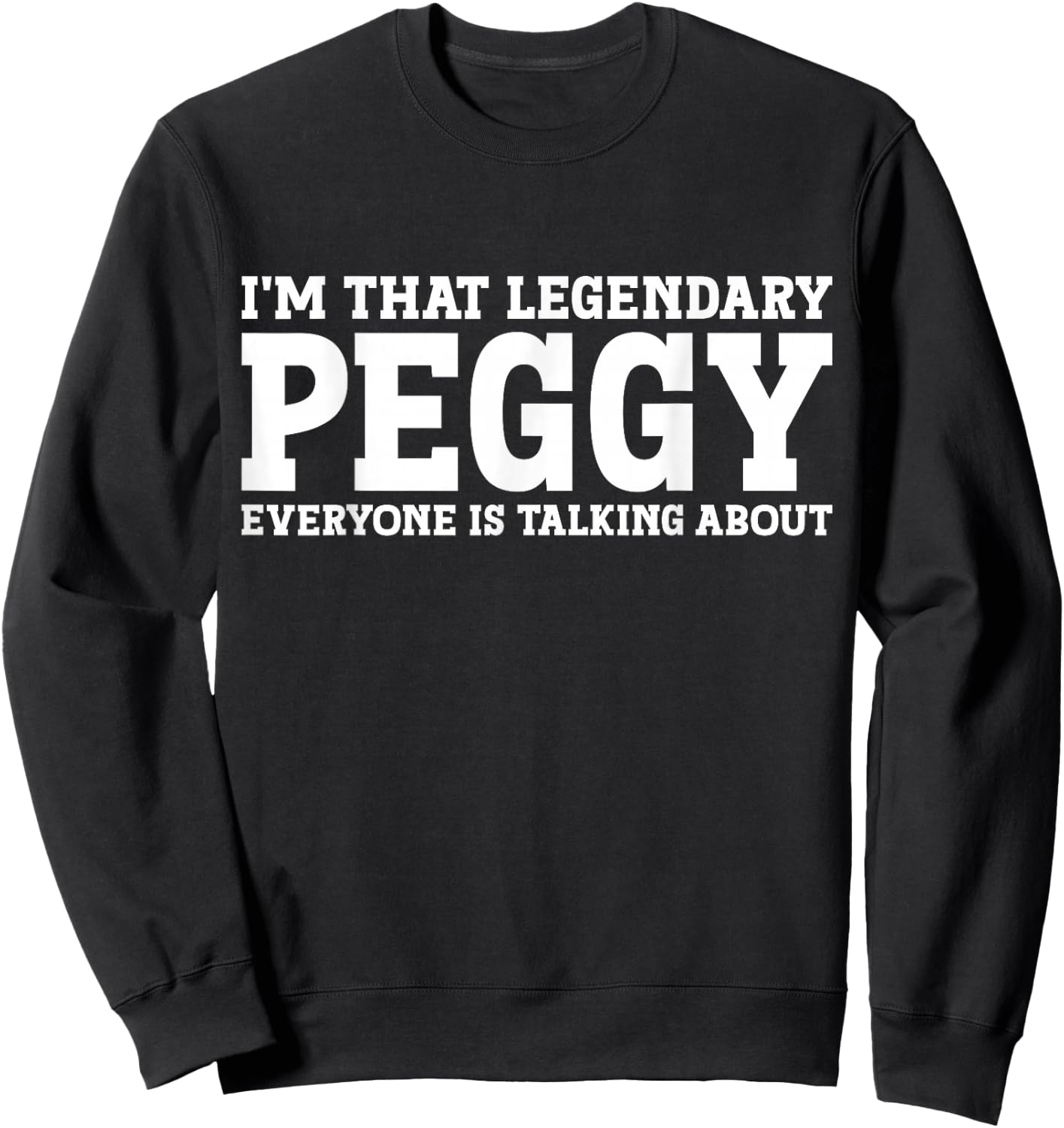 Peggy personal name Women Sweatshirt - Sweatshirt | Black