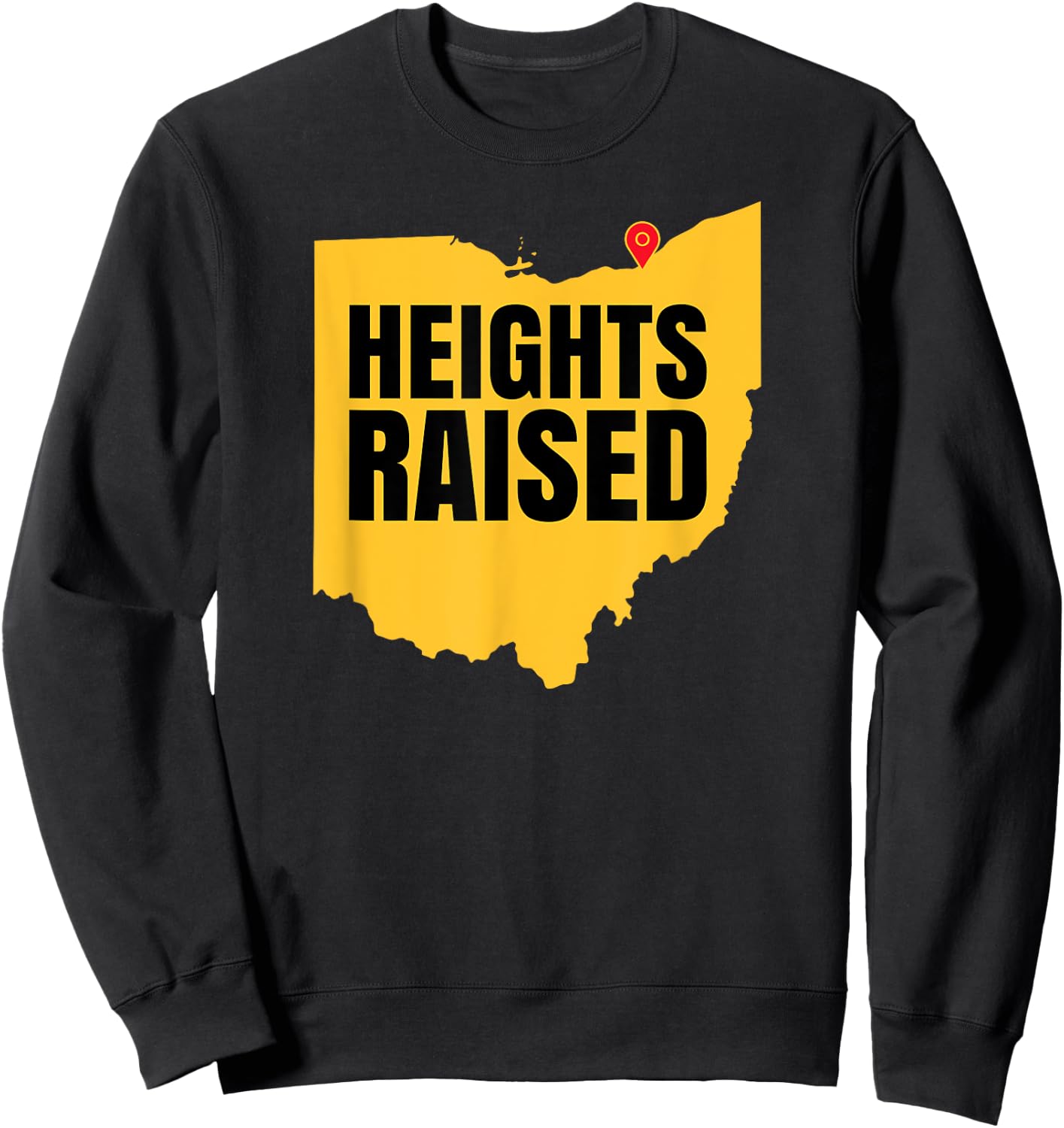 Heights Raised - The Cleveland Heights 2023 Sweatshirt - Sweatshirt | Black