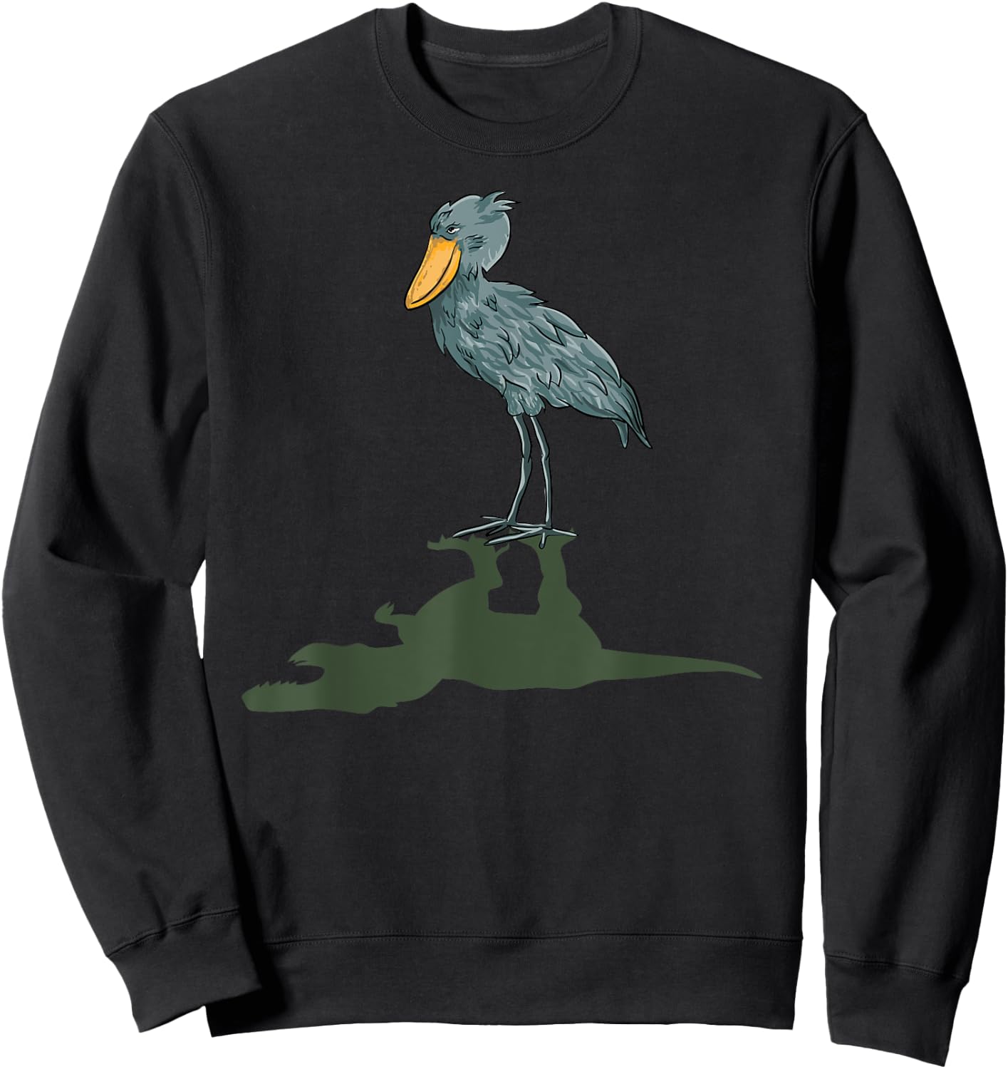 Shoebill Bird Dinosaur Shoebill Stork Sweatshirt - Sweatshirt | Black