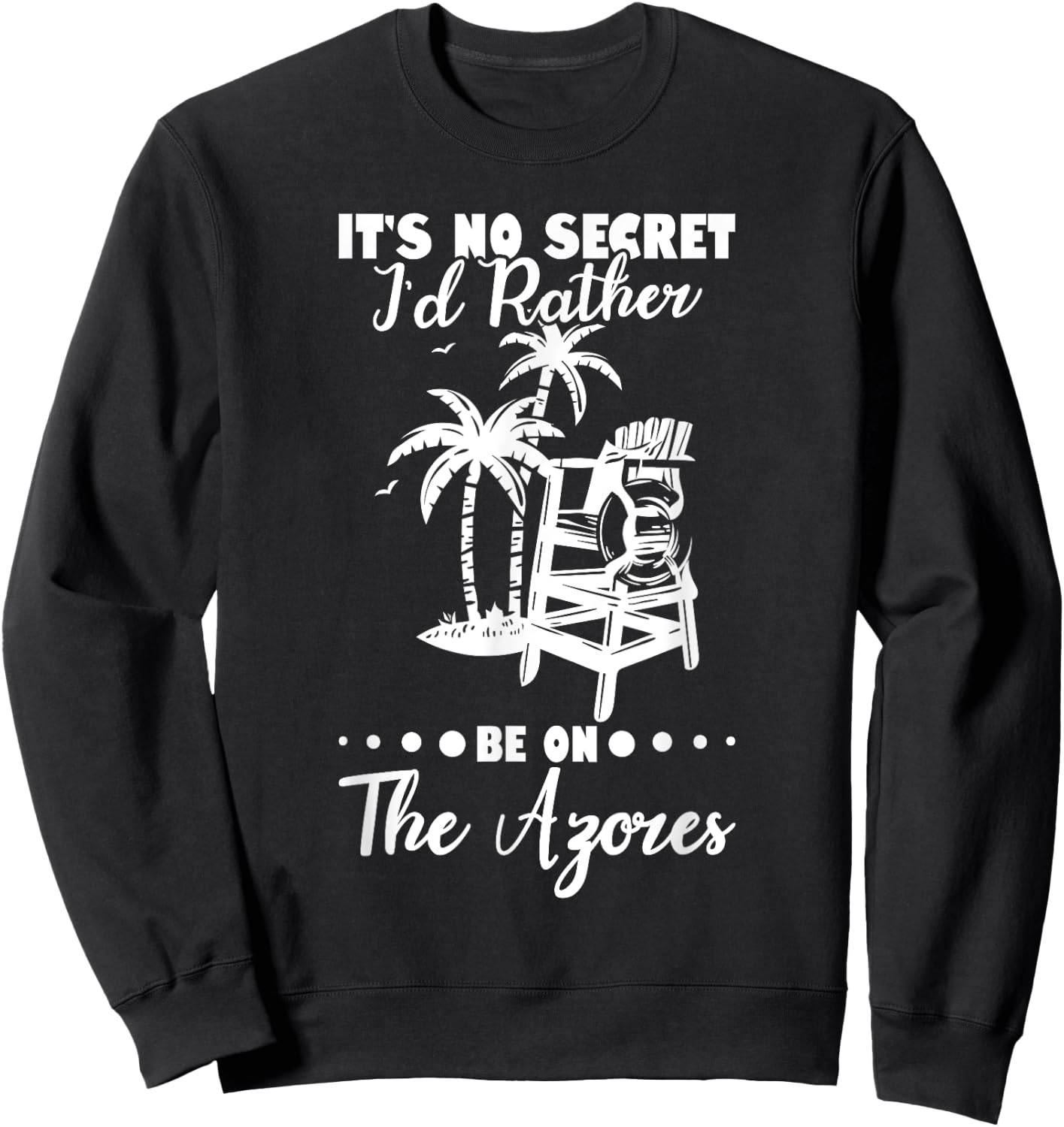 Azores Summer Vacation Family Trip Beach Vacay Azores Women Sweatshirt - Sweatshirt | Black