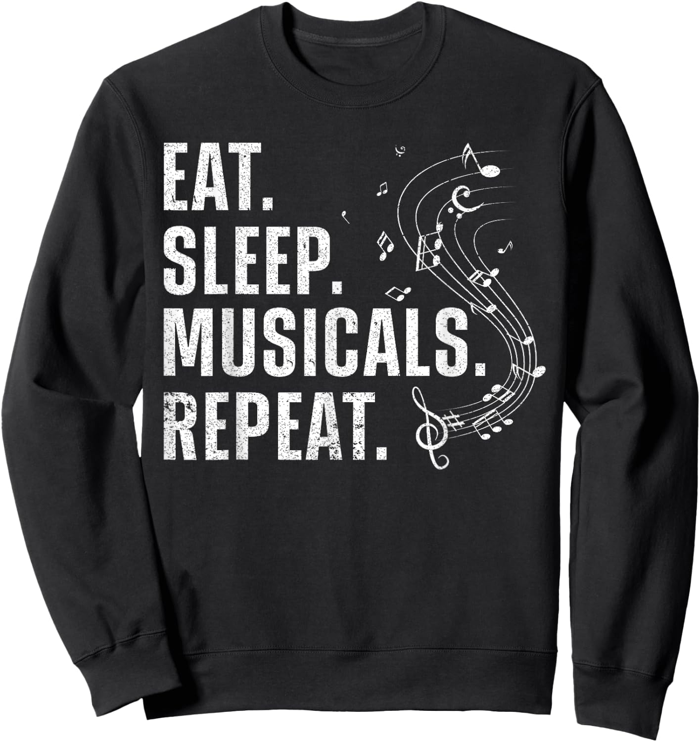 Cool Musical Design Women Broadway Musical Theatre Sweatshirt - Sweatshirt | Black