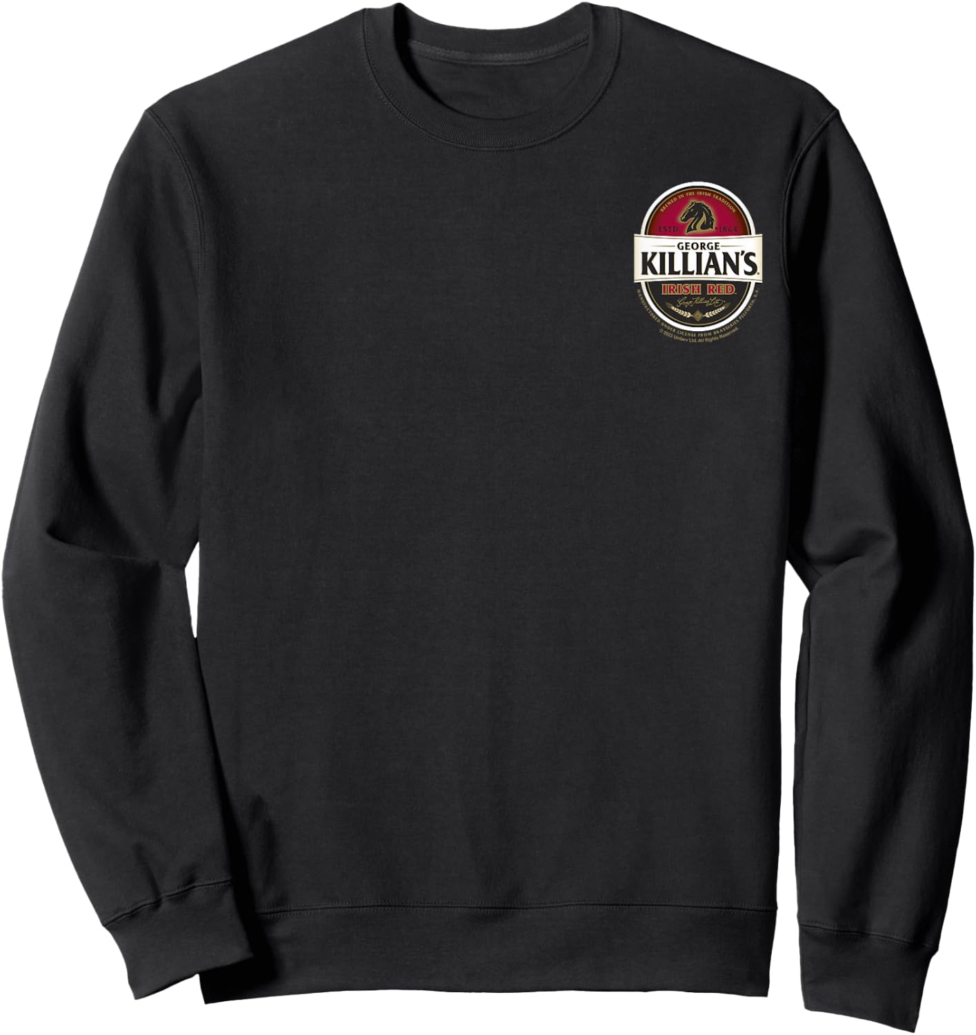 Coors Brewing Company George Killian's Small Pocket Logo Sweatshirt - Sweatshirt | Black