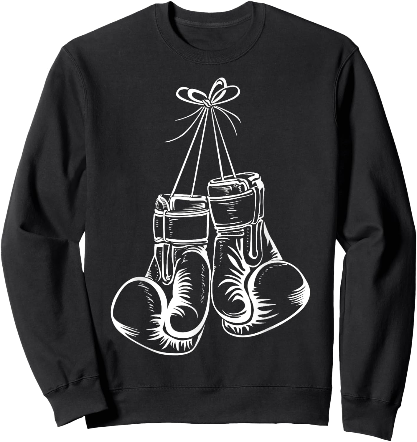 Funny Boxing Gift Women Boxer Gloves Boxing Athletes Sweatshirt - Sweatshirt | Black