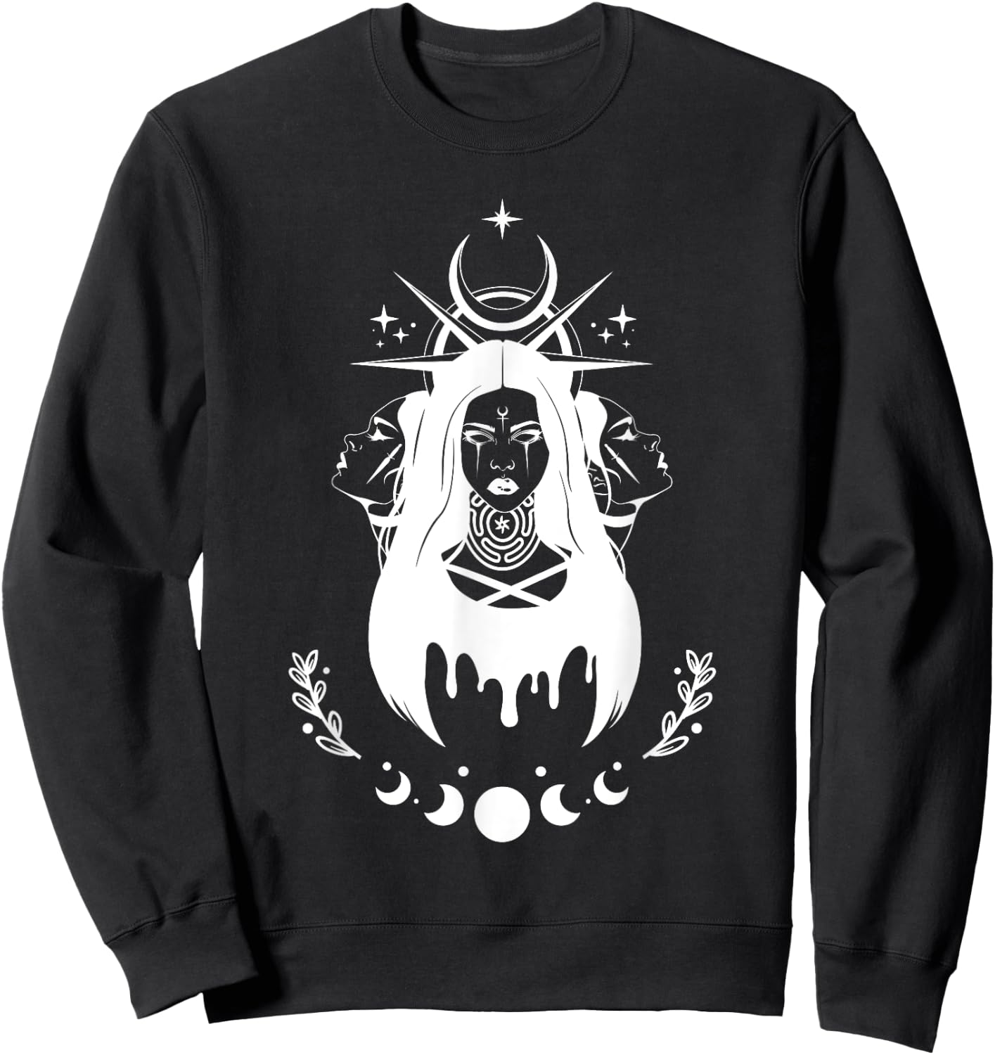 Witch Goddess Hekate Pagan Hecate Sweatshirt - Sweatshirt | Black