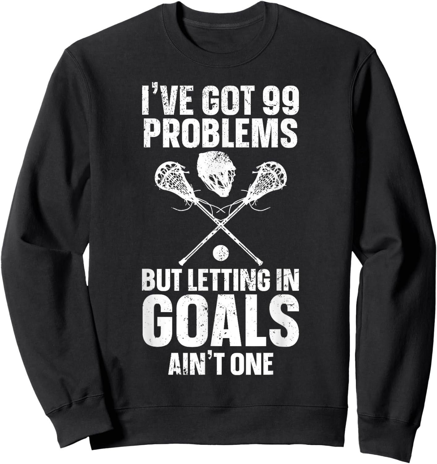 Lacrosse Goalie Lax Goalkeeper Lacrosse Player Definition Sweatshirt - Sweatshirt | Black