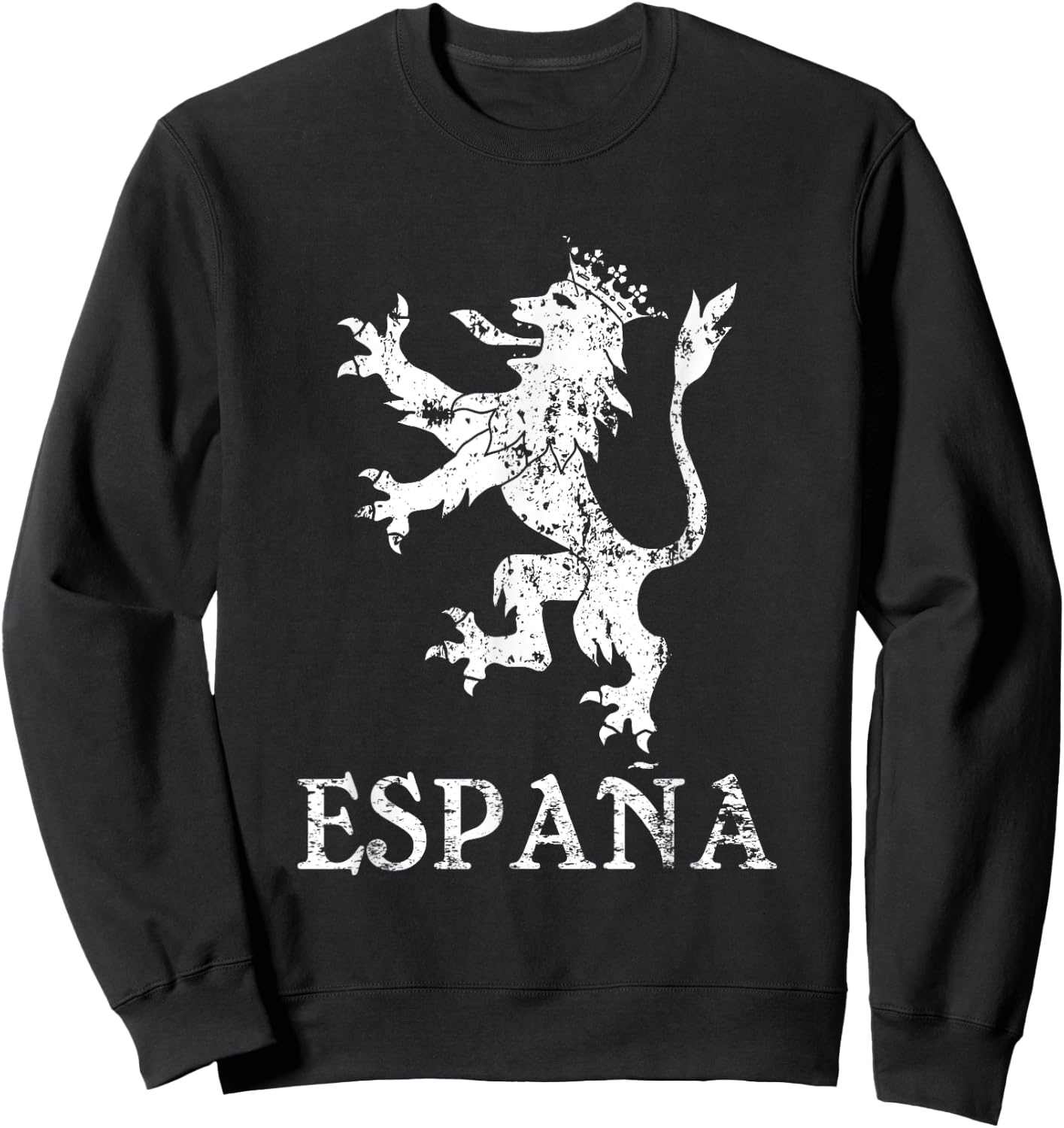 Espana Spain Lion Symbol Spanish Spaniard Pride Sweatshirt - Sweatshirt | Black