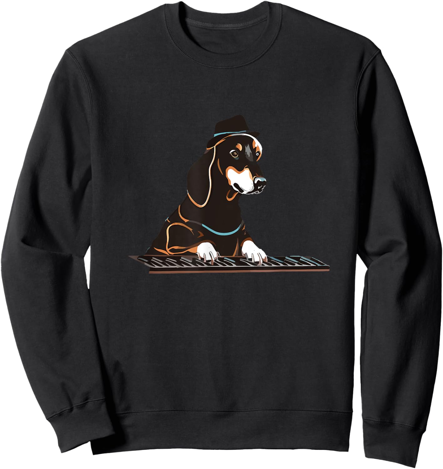 Swag The Keyboard Dog Sweatshirt - Sweatshirt | Black