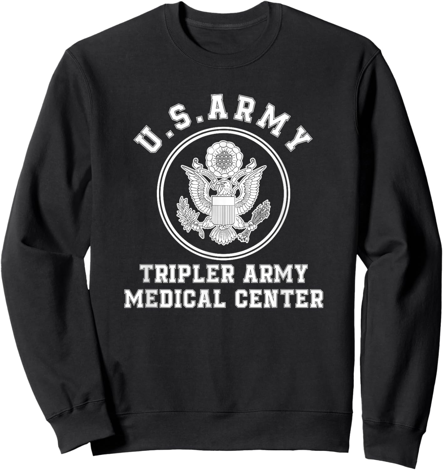 Patriotic Tripler Army Medical Center Hawaii Hi Army Base Sweatshirt - Sweatshirt | Black