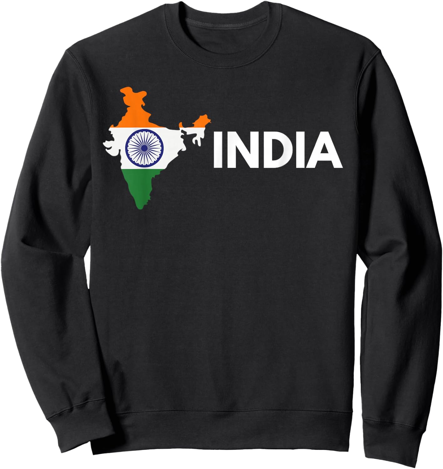 Vintage India Flag Indian Outdoor Trip in India Sweatshirt - Sweatshirt | Black