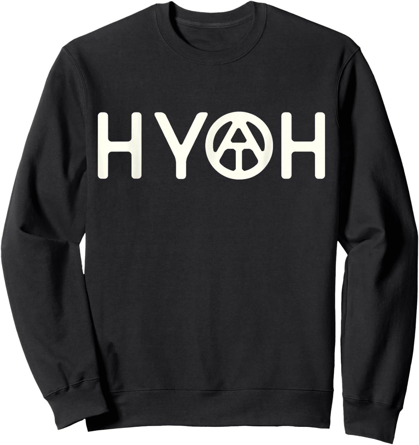 HYOH AT Logo Hike Your Own Hike Appalachian Trail Hiking Sweatshirt - Sweatshirt | Black