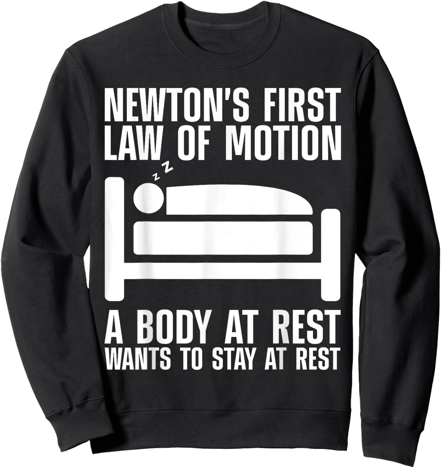 Cool Newton Law Art Women Newton Law Physics Lover Sweatshirt - Sweatshirt | Black