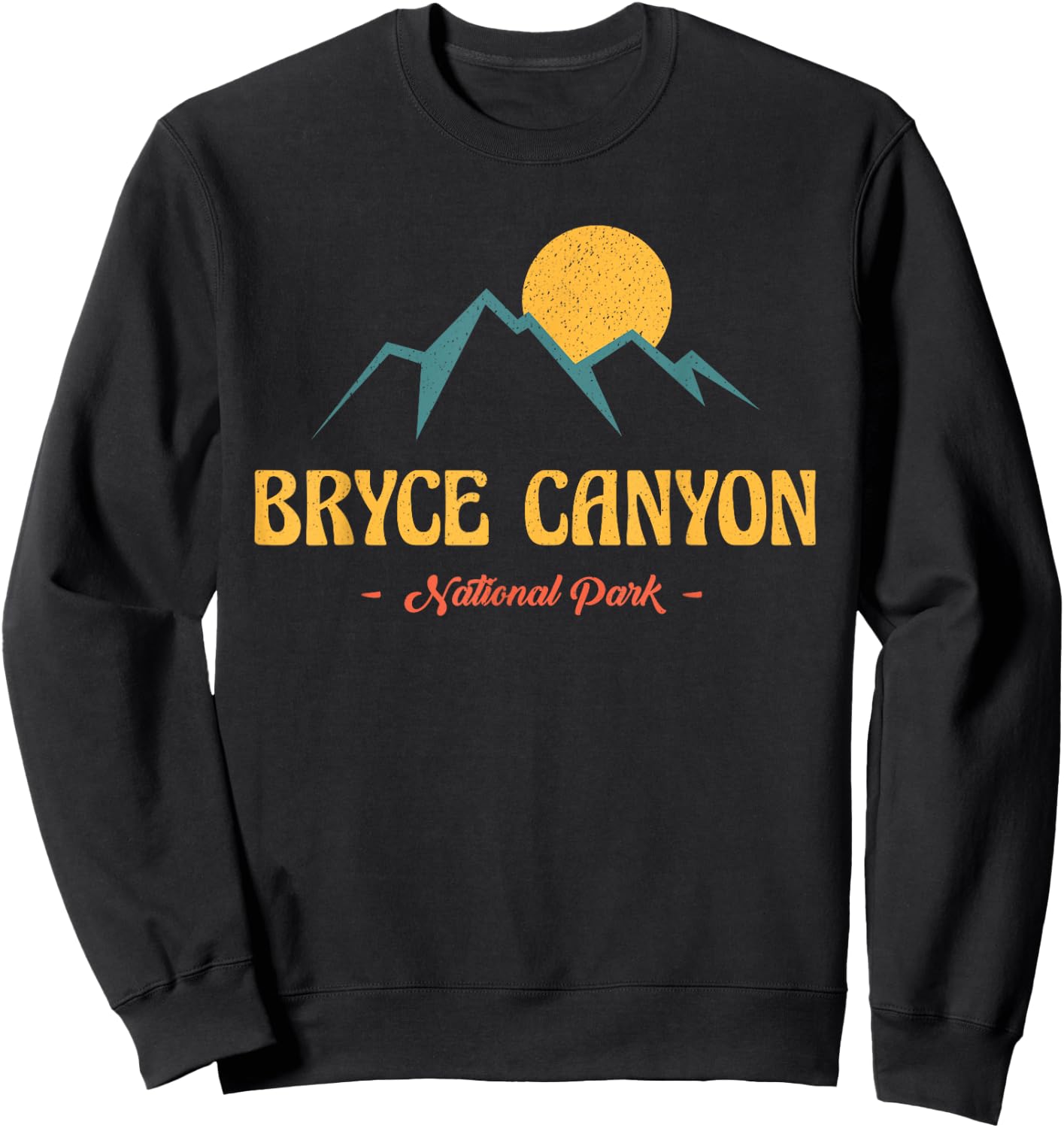 US Adventure Vintage Bryce Canyon National Park Souvenirs Sweatshirt - Sweatshirt | Black