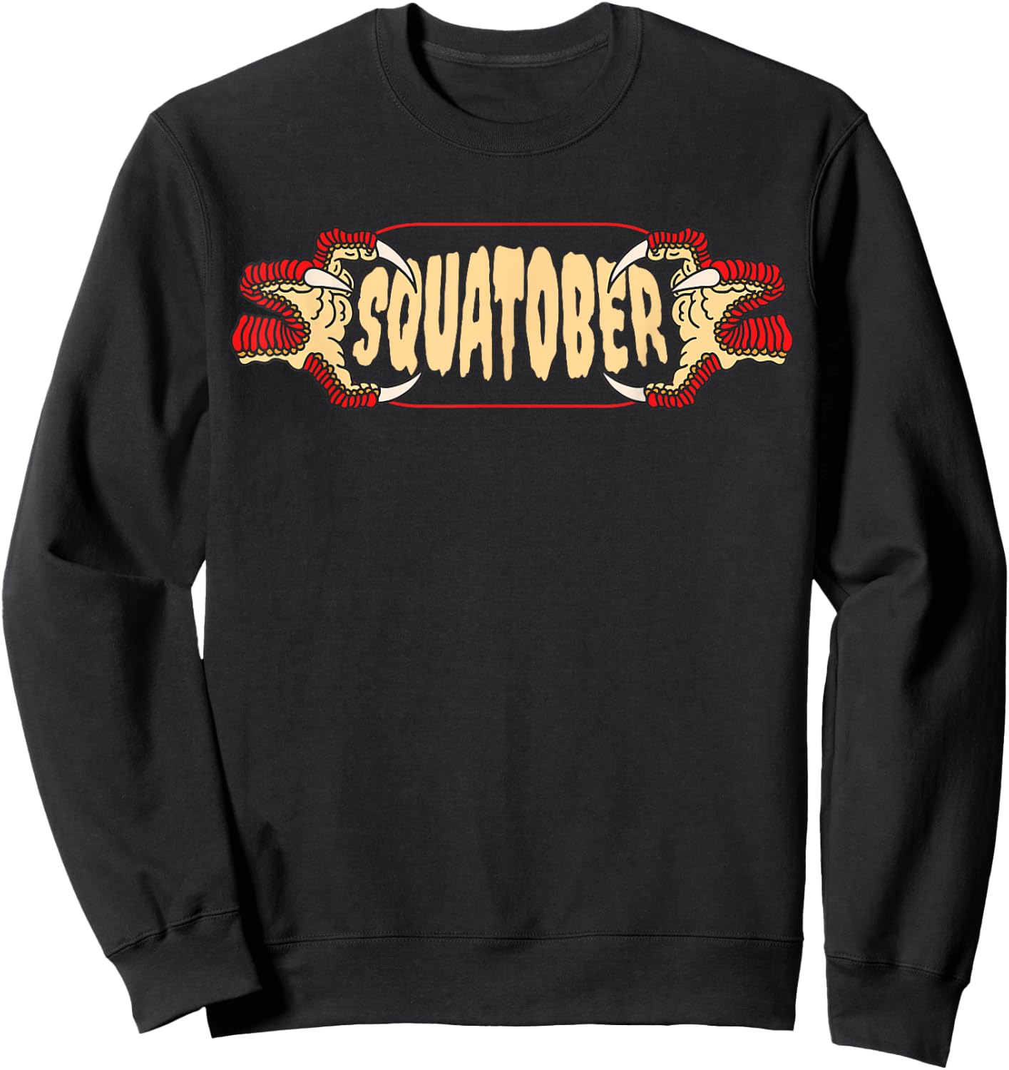 Squatober October Squat Challenge Month Sweatshirt - Sweatshirt | Black
