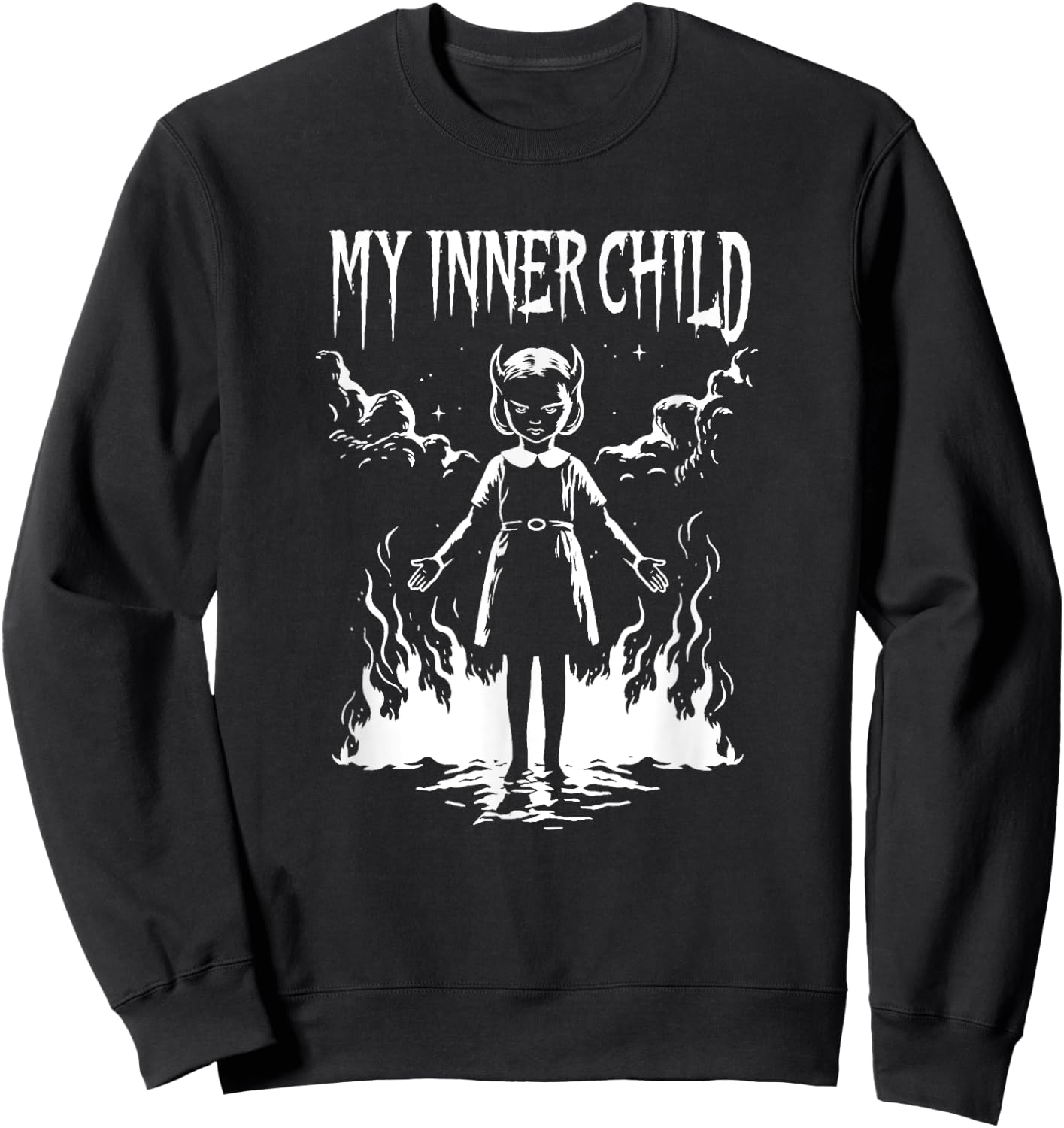 My Inner Child Demonic Psychology Sweatshirt - Sweatshirt | Black