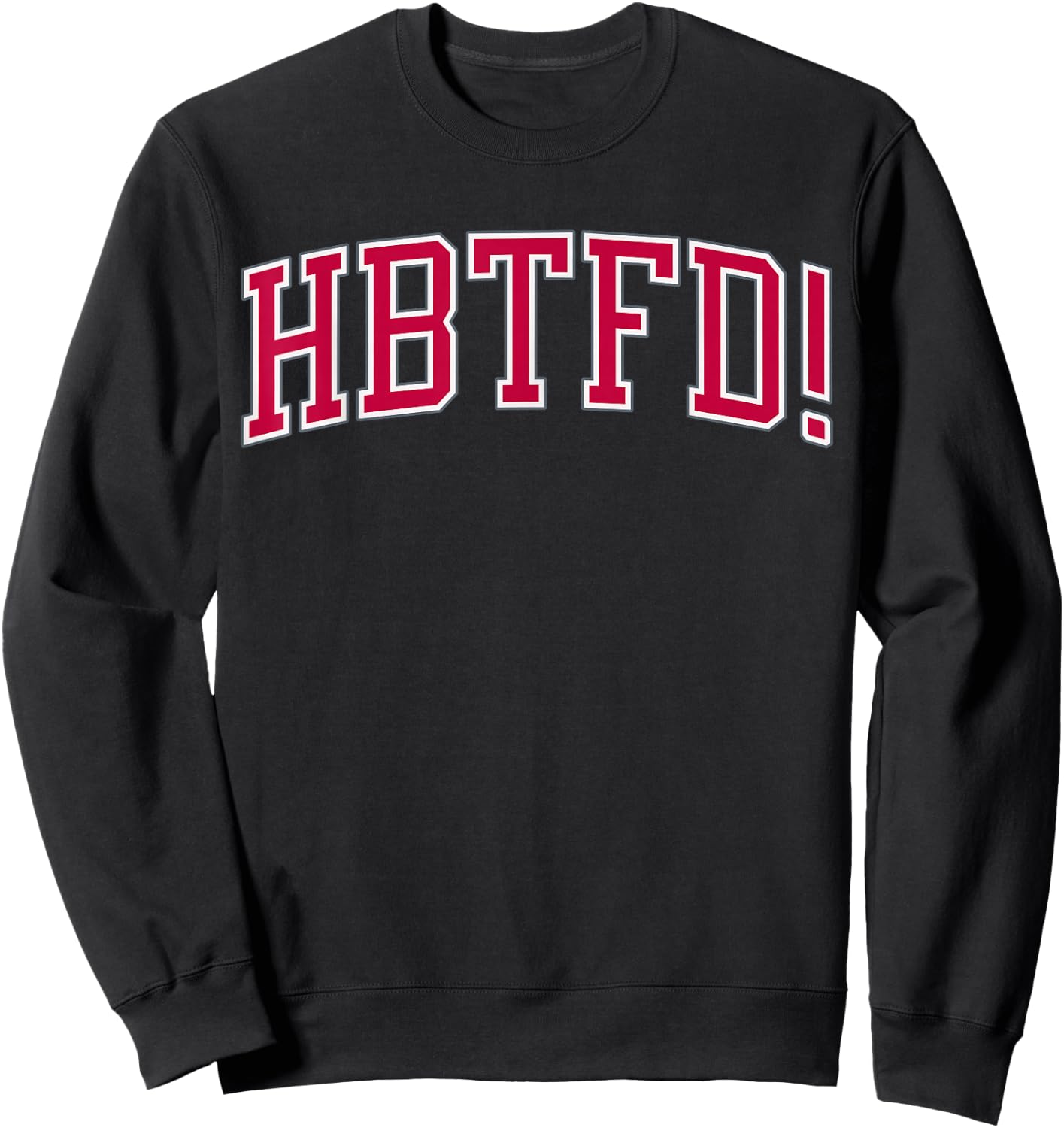 Football, USA HBTFD! Football - Men's Adults Black Short Sleeve Modern Football - Small Sweatshirt - Sweatshirt | Black