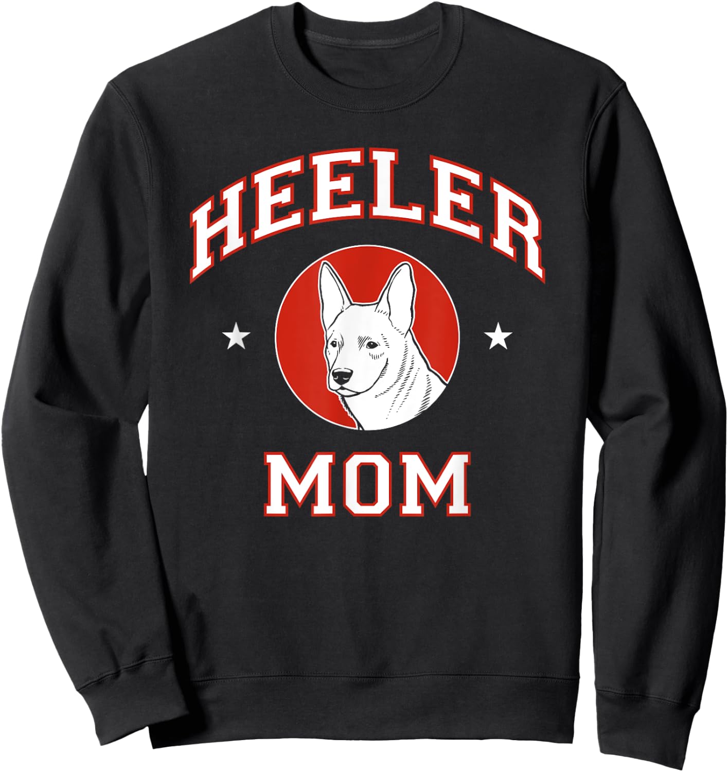 Australian Cattle Dog Mom Heeler Dog Mother Women Girls Kids Sweatshirt - Sweatshirt | Black