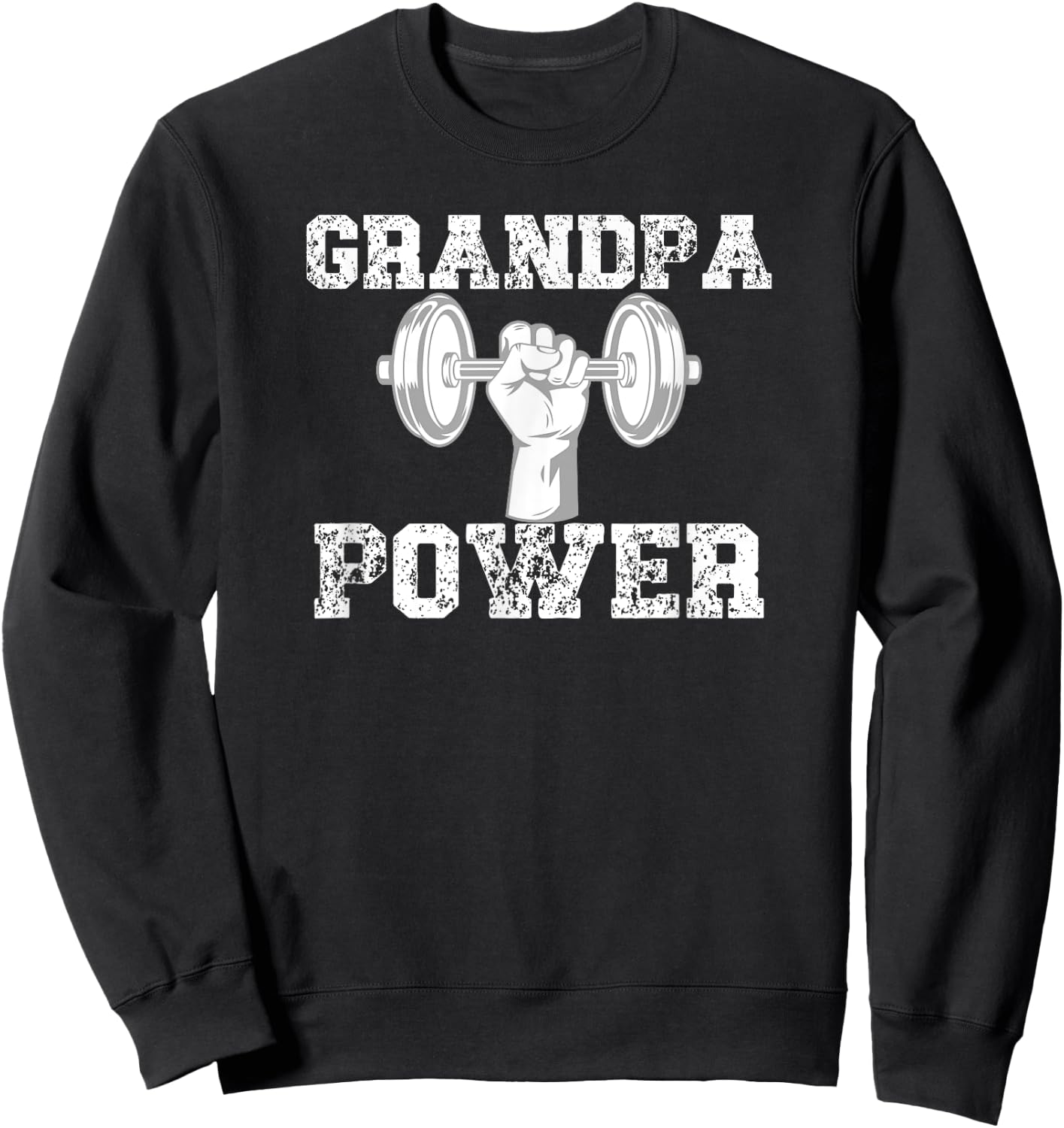 Grandpa Gym Shirt - Grandpa Power Gym Body Sweatshirt - Sweatshirt | Black
