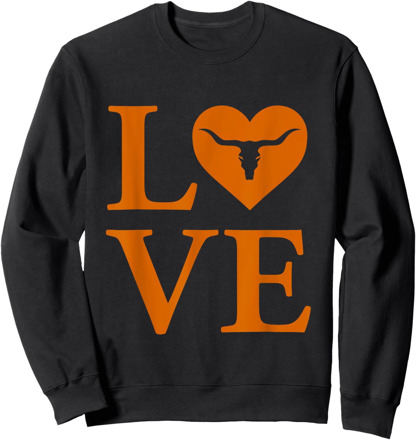 Love My Longhorn USA Love Sweatshirt - Sweatshirt | Black
