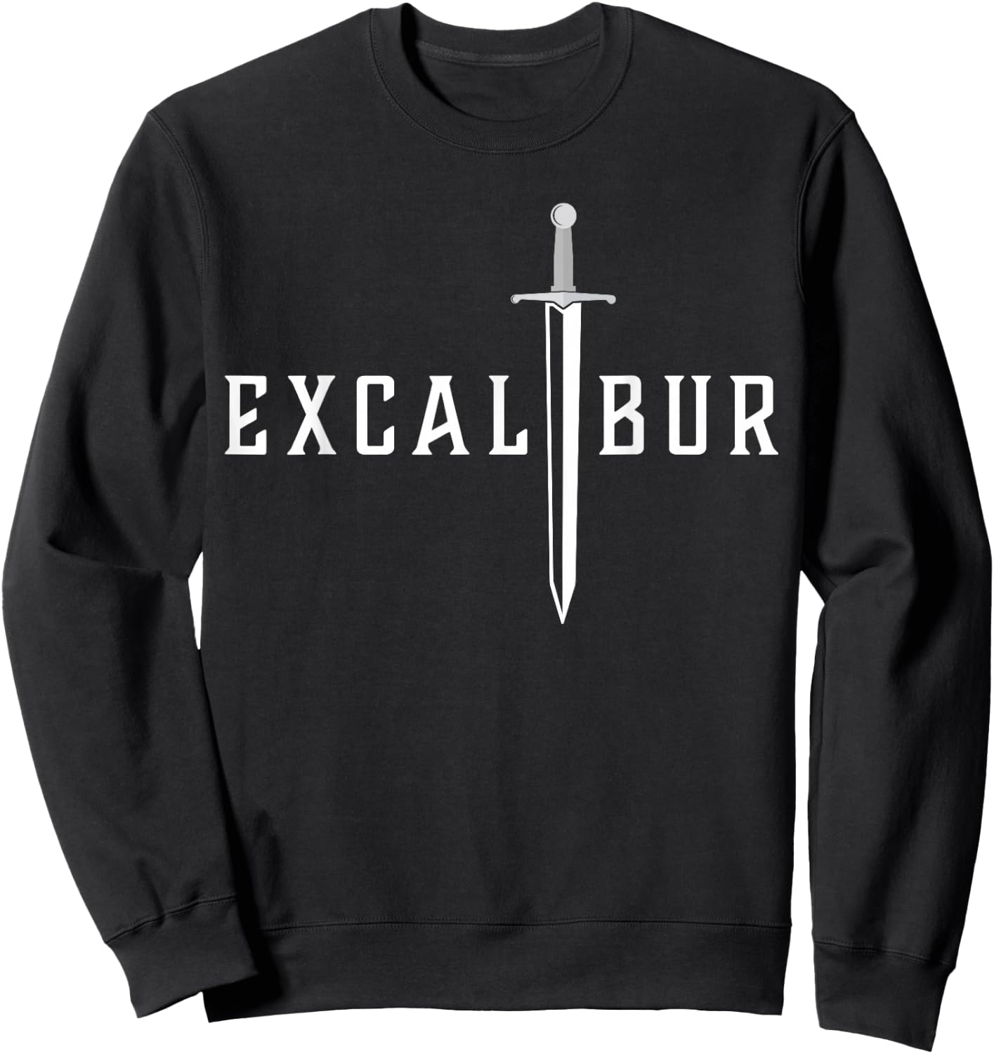 Excalibur The Legendary Sword in the Stone of King Arthur Sweatshirt - Sweatshirt | Black