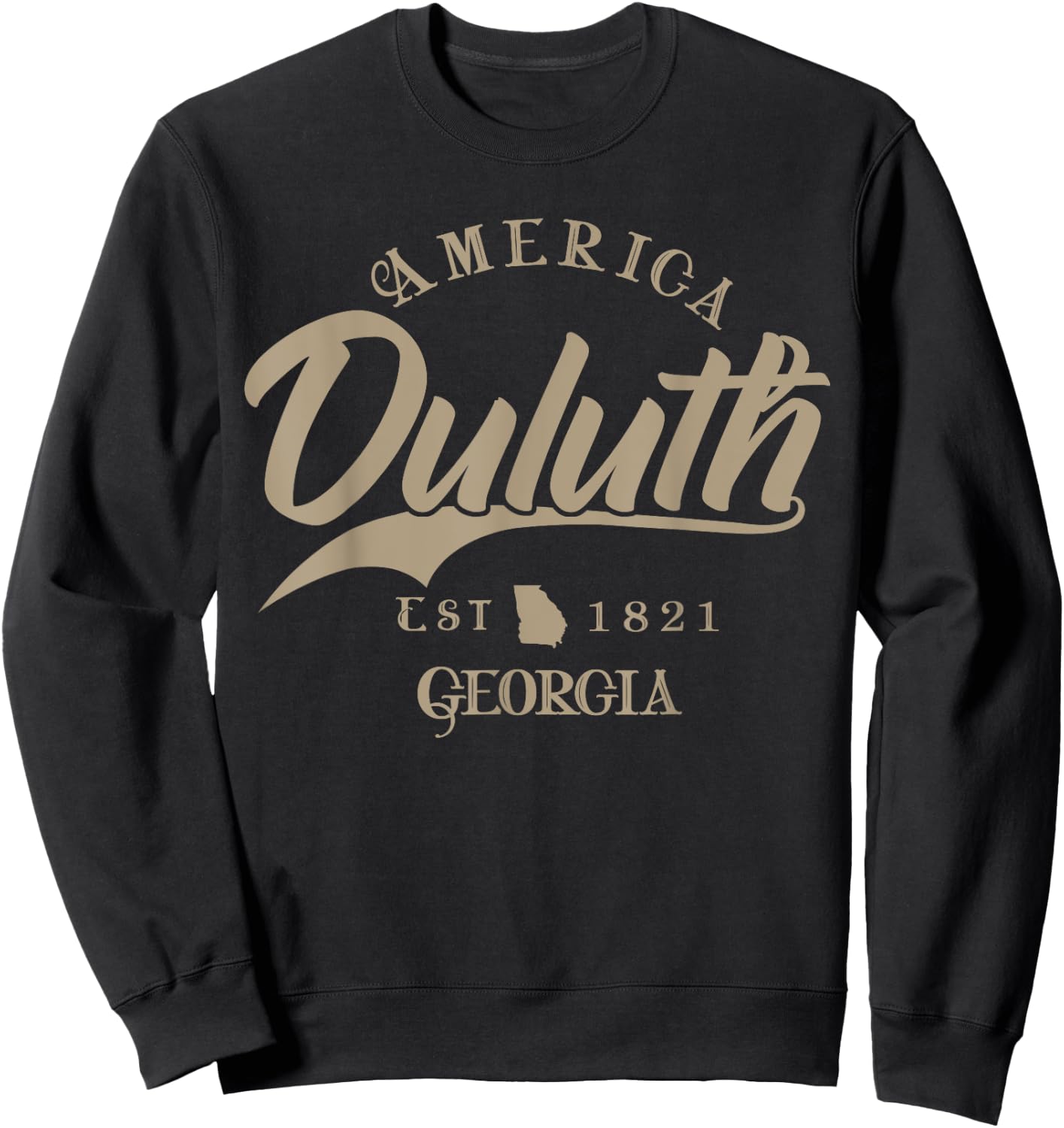 Duluth GA | Georgia Sweatshirt - Sweatshirt | Black