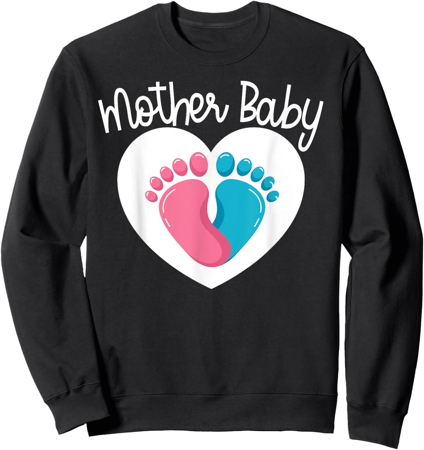 Mother Baby Nurse Appreciation Postpartum Team Nursing Squad Sweatshirt - Sweatshirt | Black