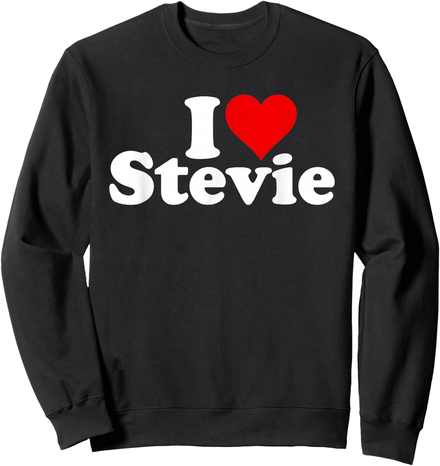 I Love Heart Stevie Sweatshirt - Sweatshirt | Black