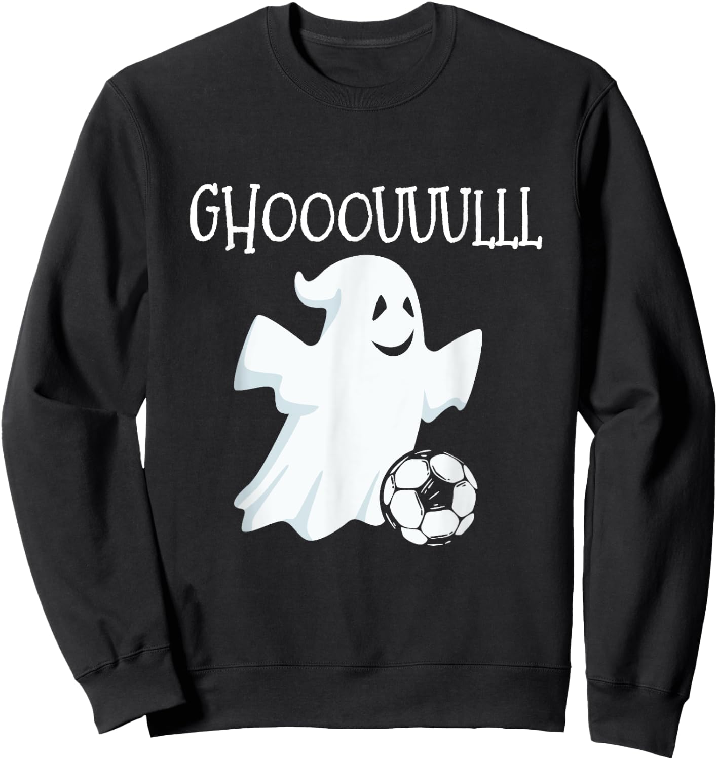 Ghost Soccer Halloween Sweatshirt - Sweatshirt | Black