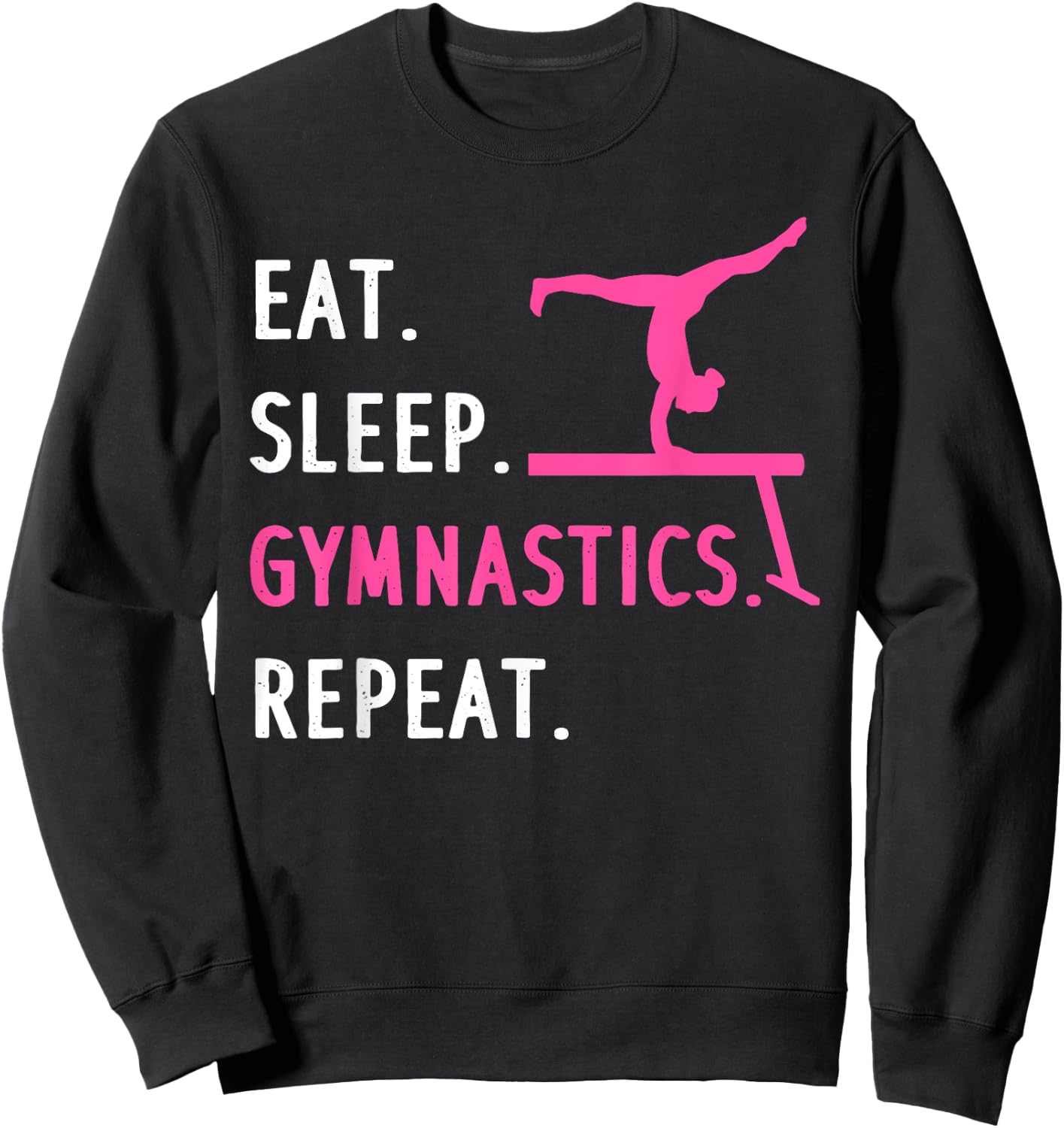 Funny Gymnastics Girls Gymnast Handstand Tumbling Sweatshirt - Sweatshirt | Black