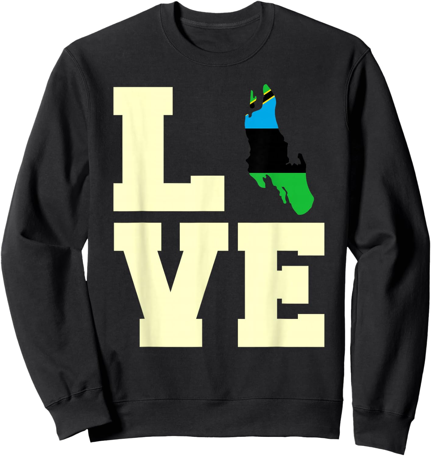 Love Zanzibar Sweatshirt - Sweatshirt | Black