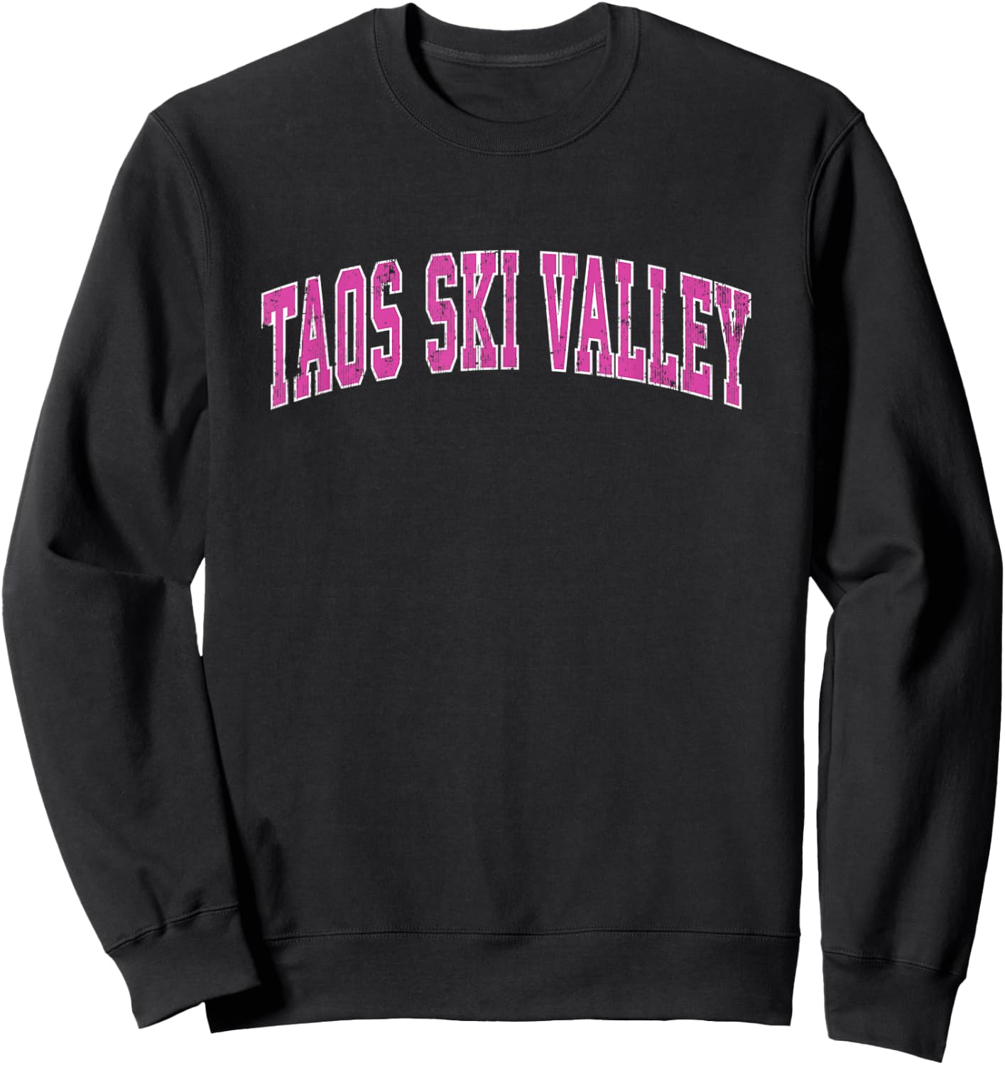 Taos Ski Valley New Mexico NM Vintage Sports Design Pink Des Sweatshirt - Sweatshirt | Black