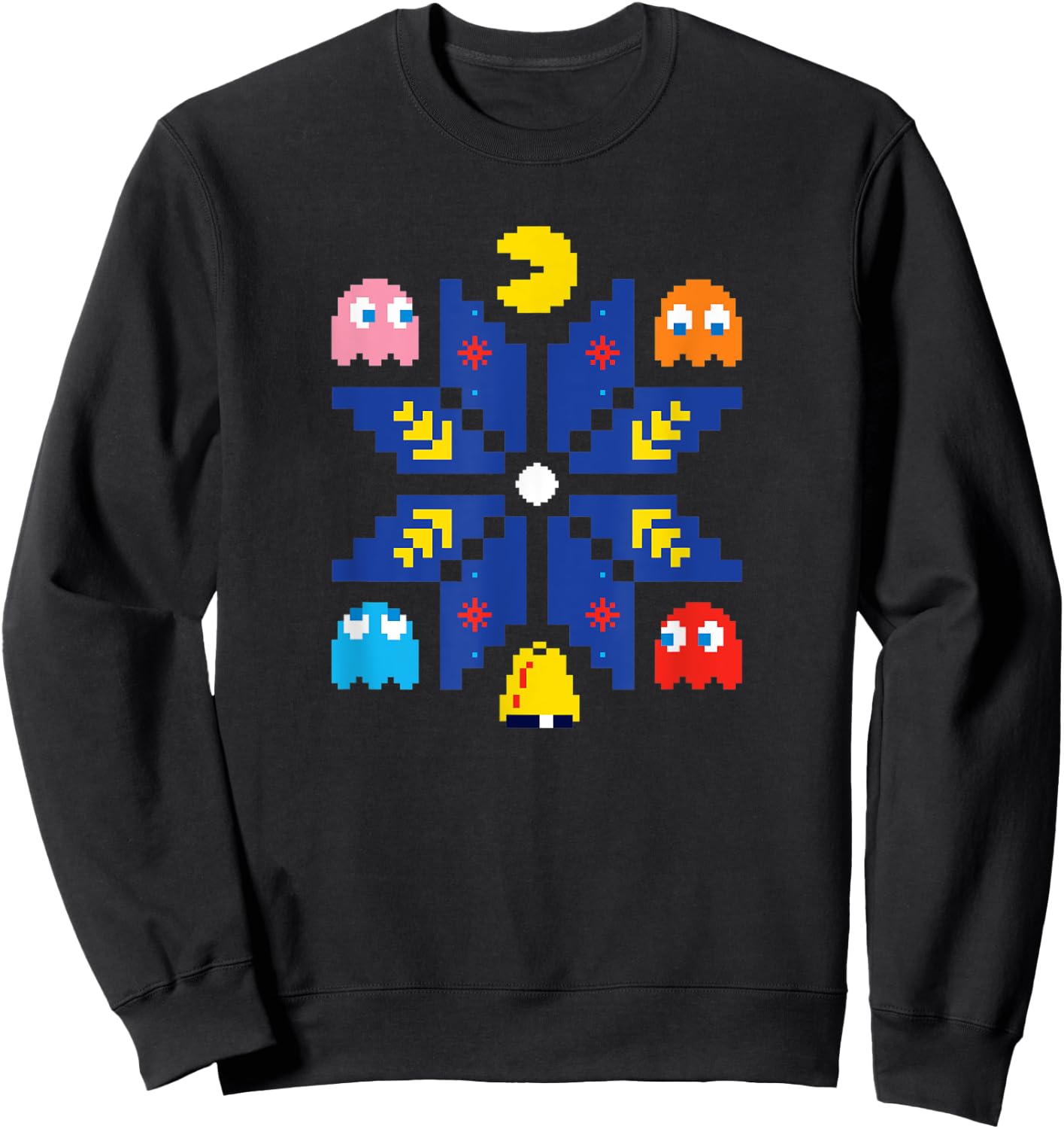 PAC-MAN Christmas Sweatshirt - Sweatshirt | Black