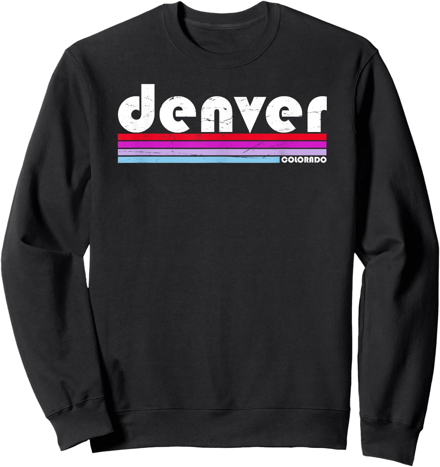 Denver Colorado City Retro Sweatshirt - Sweatshirt | Black