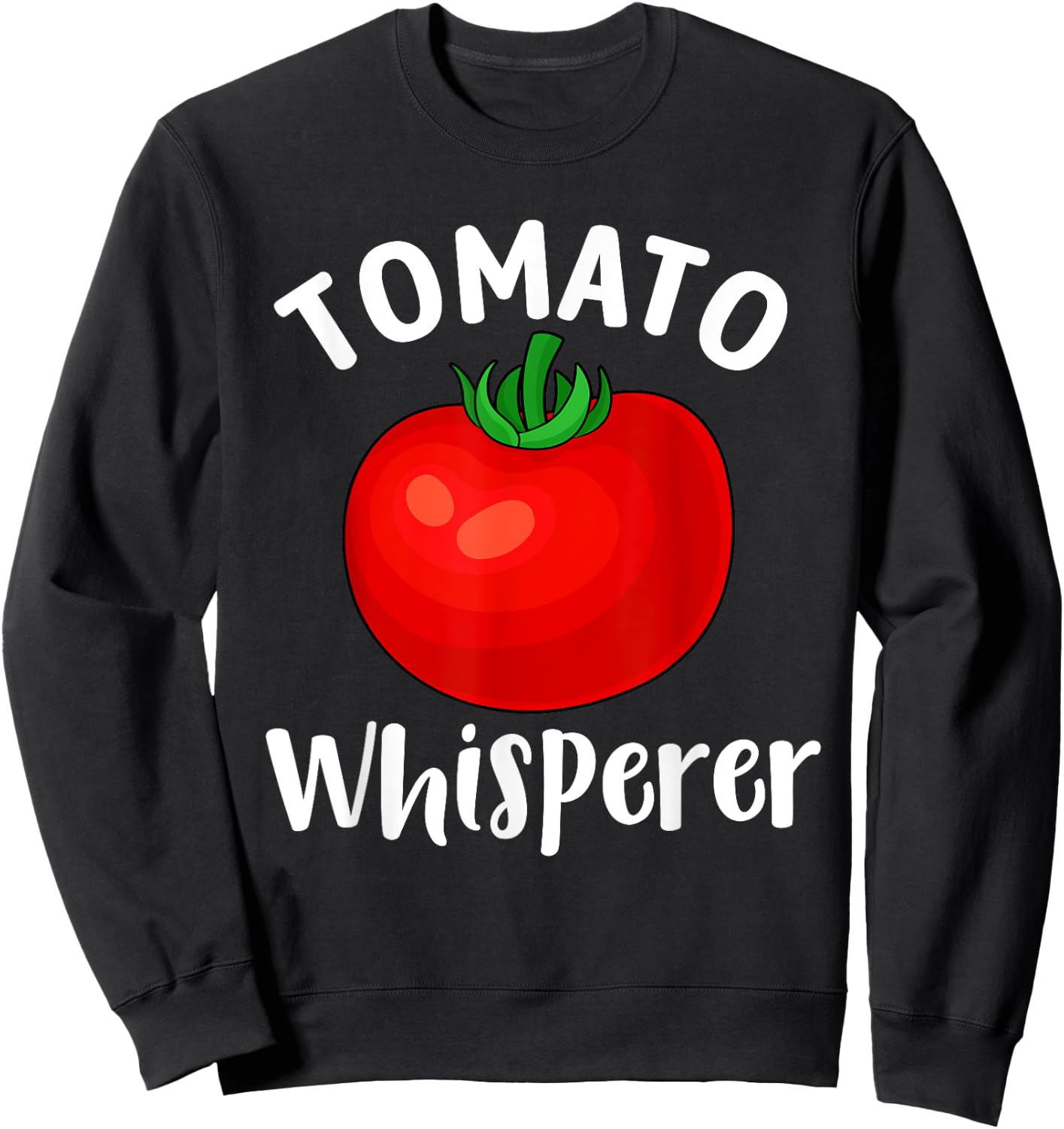 Cool Tomato Whisperer Art Women Plant Tomato Farmer Sweatshirt - Sweatshirt | Black