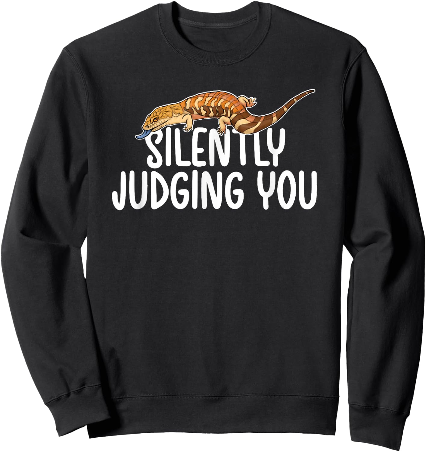 Funny Blue Tongued Skink Owner Blue Tongued Skink Dad Sweatshirt - Sweatshirt | Black