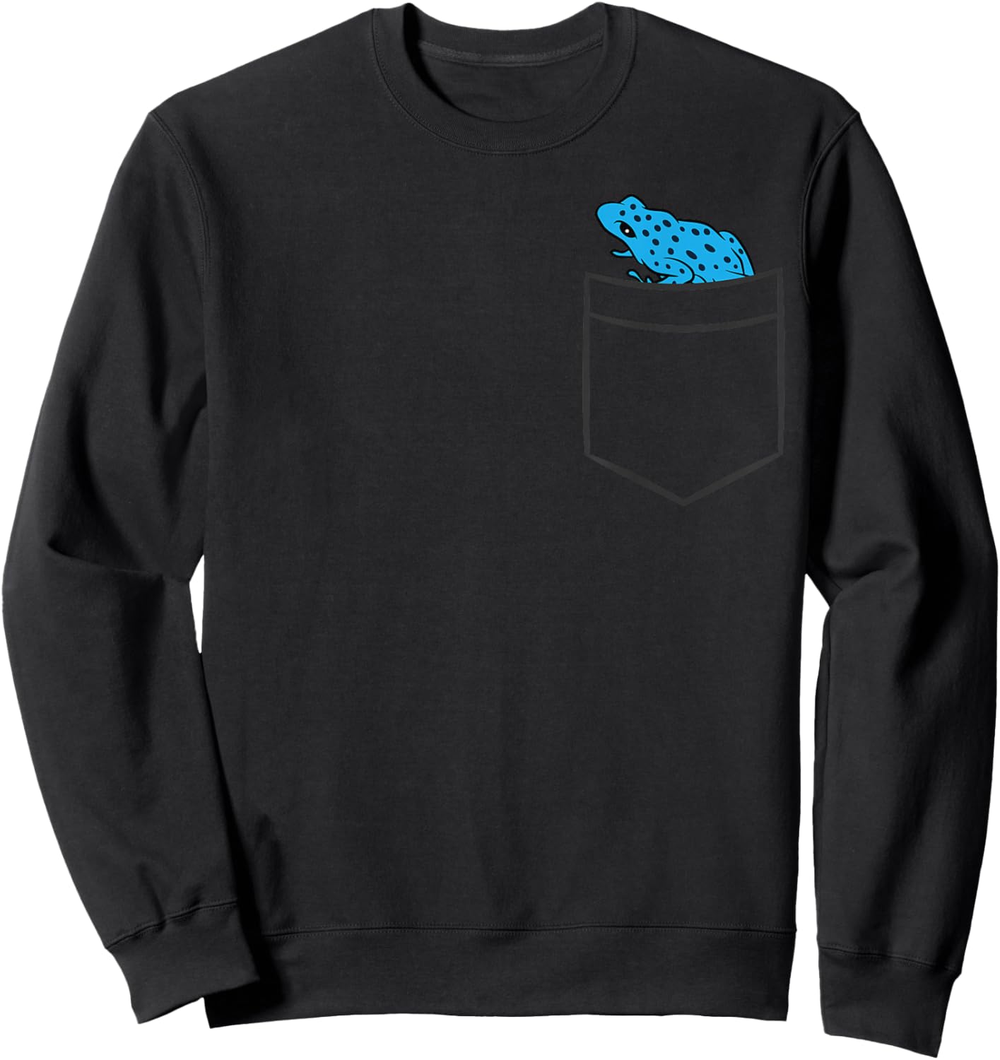 Poison Dart Frog In A Pocket Sweatshirt - Sweatshirt | Black
