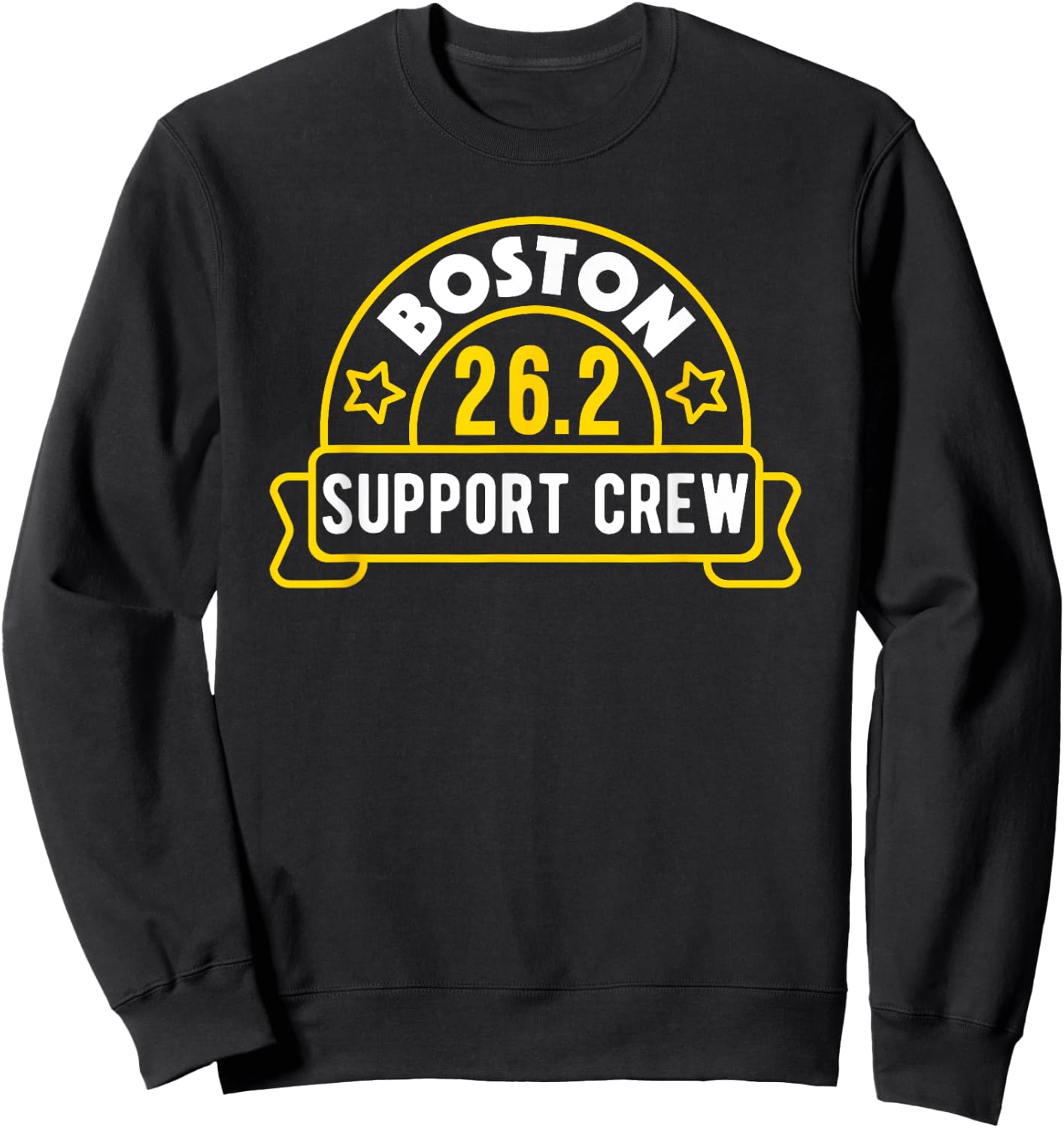 Boston 26.2 Marathon Support Crew Sweatshirt - Sweatshirt | Black