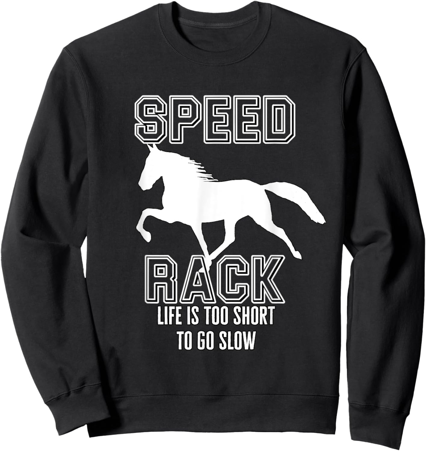 Funny Racking Horse Tennessee Walking Horse Gaited Sweatshirt - Sweatshirt | Black