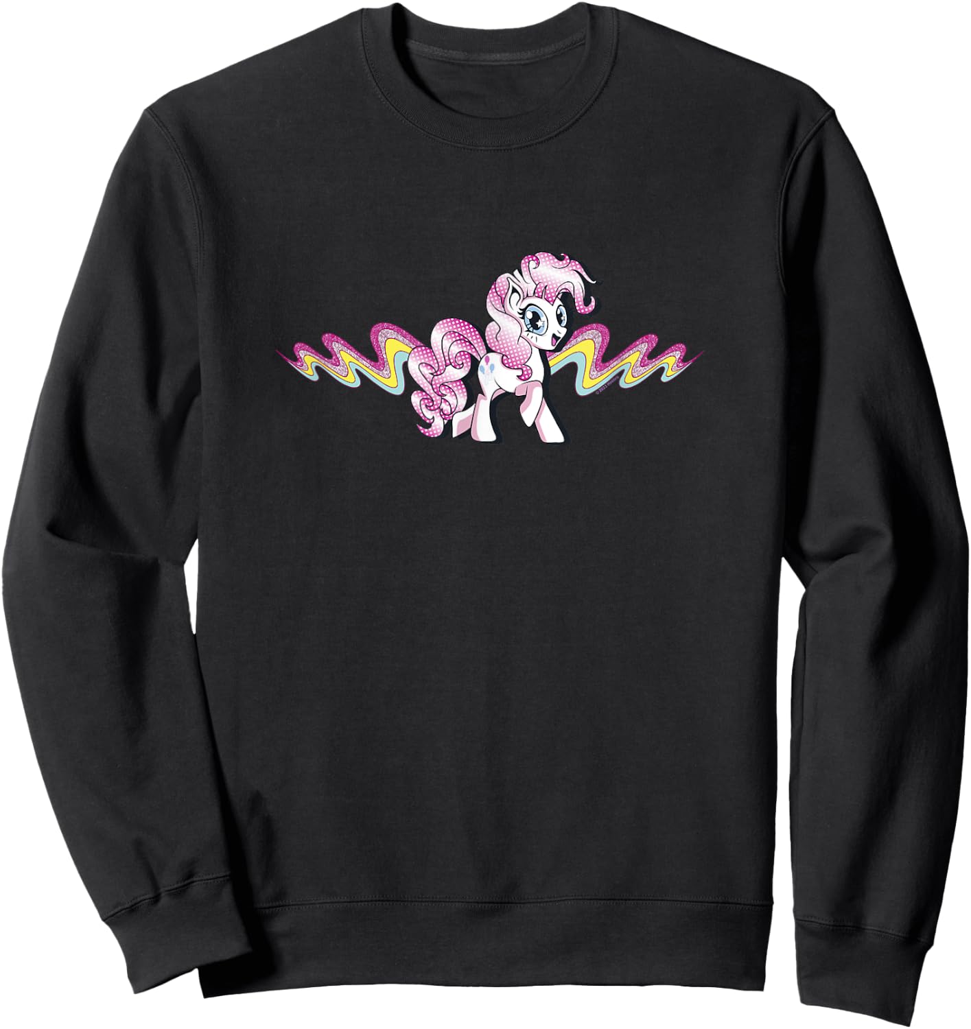 My Little Pony: Friendship Is Magic Pinkie Pie Comic Wave Sweatshirt - Sweatshirt | Black