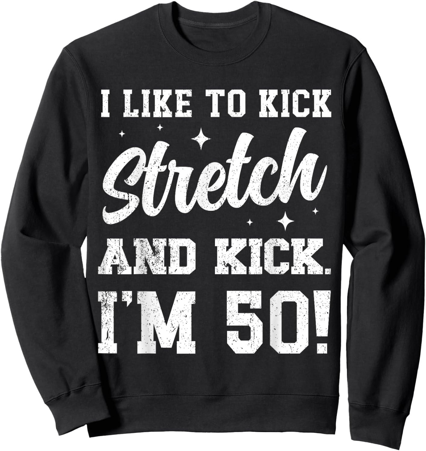 1974 Birthday - I'm 50 Years Old -Adults Black Cotton 80% Polyester 20% Modern Sports Classic Birthday Sweatshirt - Sweatshirt | Black