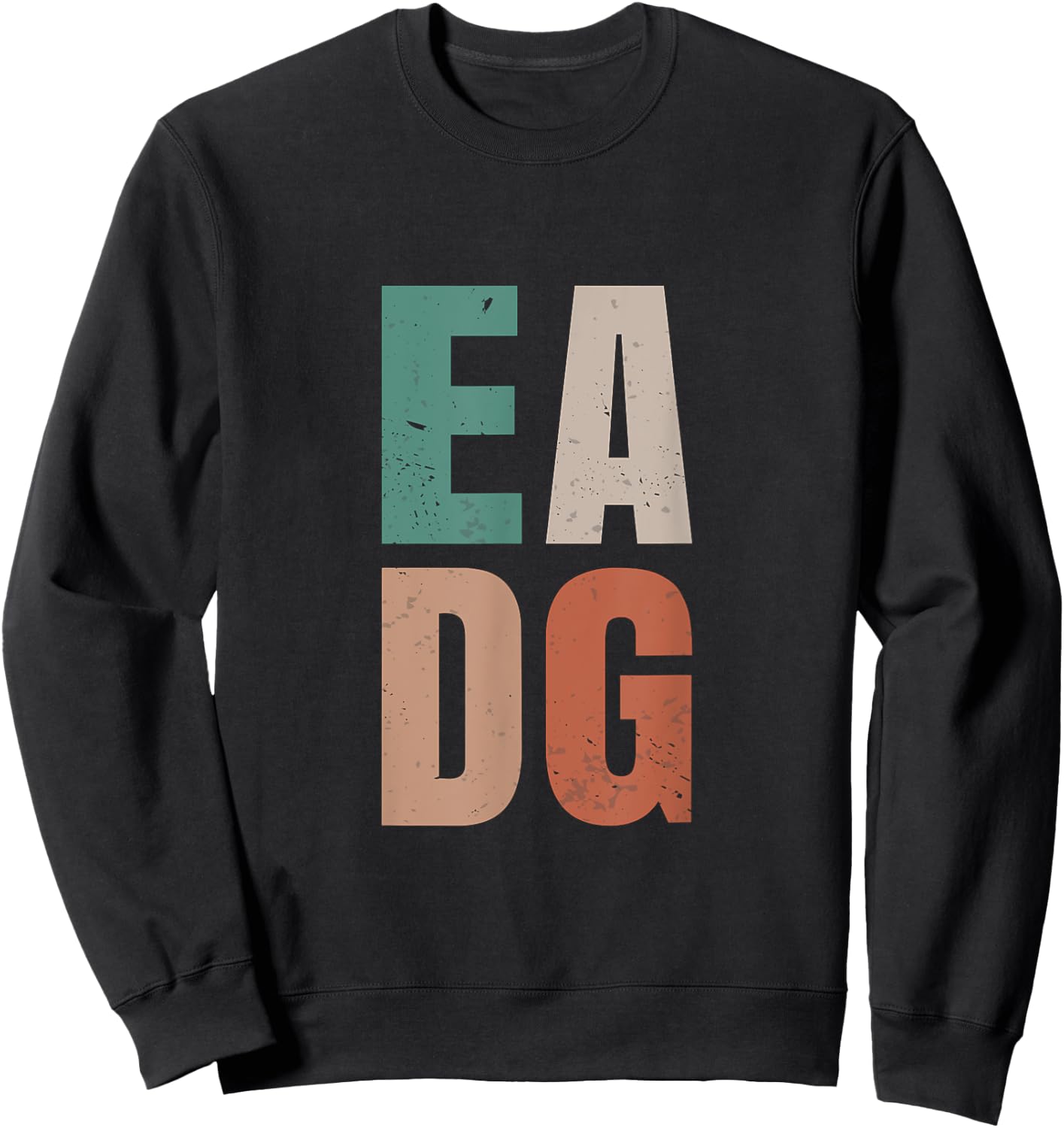 Vintage EADG Electric Bass Guitar EADG Tuning Sweatshirt - Sweatshirt | Black