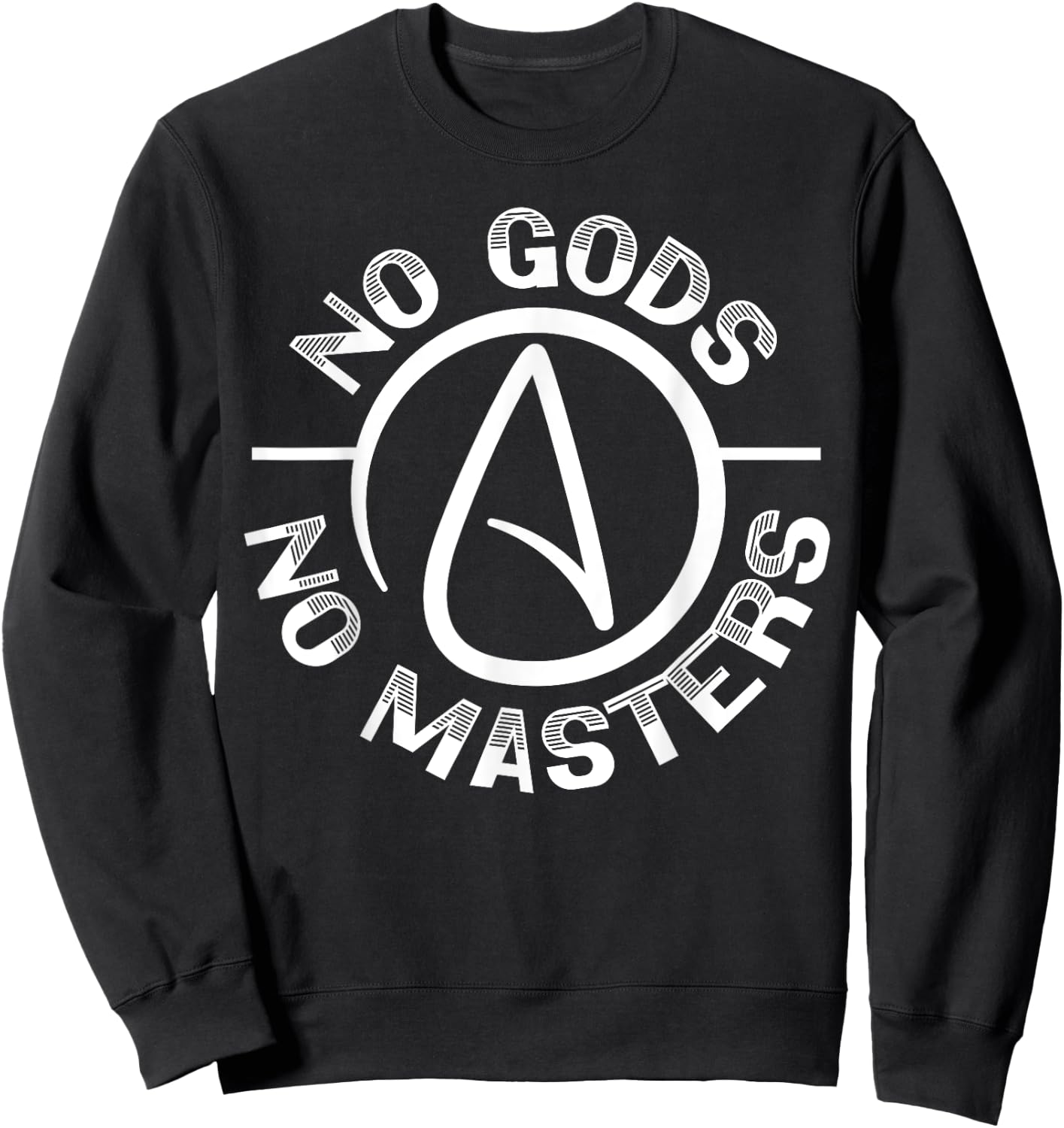 No Gods No Master Anti-Religion Agnostic Blackcraft Atheist Sweatshirt - Sweatshirt | Black
