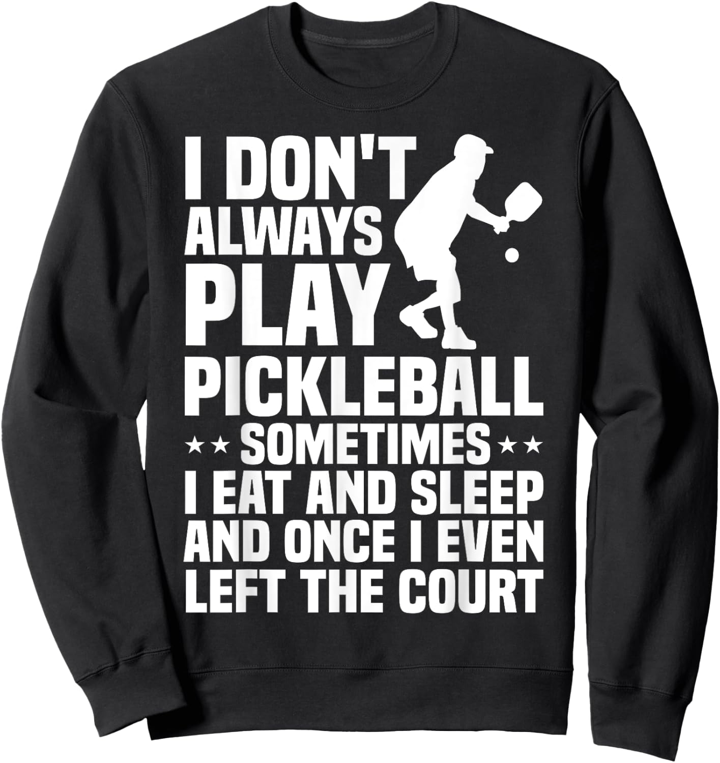 Cool Pickleball Women Play Paddle Pickleball Lovers Sweatshirt - Sweatshirt | Black