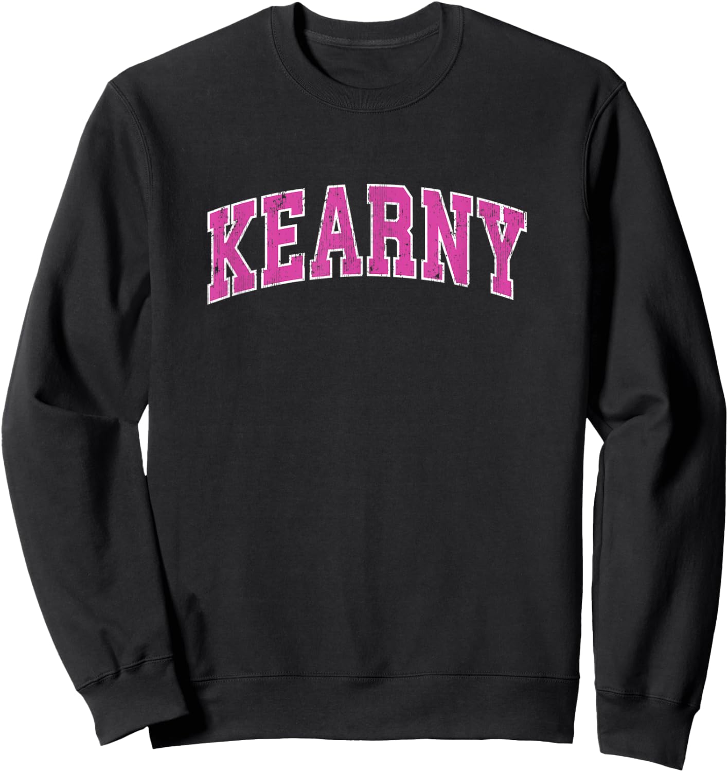 Kearny New Jersey NJ Vintage Sports Design Pink Design Sweatshirt - Sweatshirt | Black