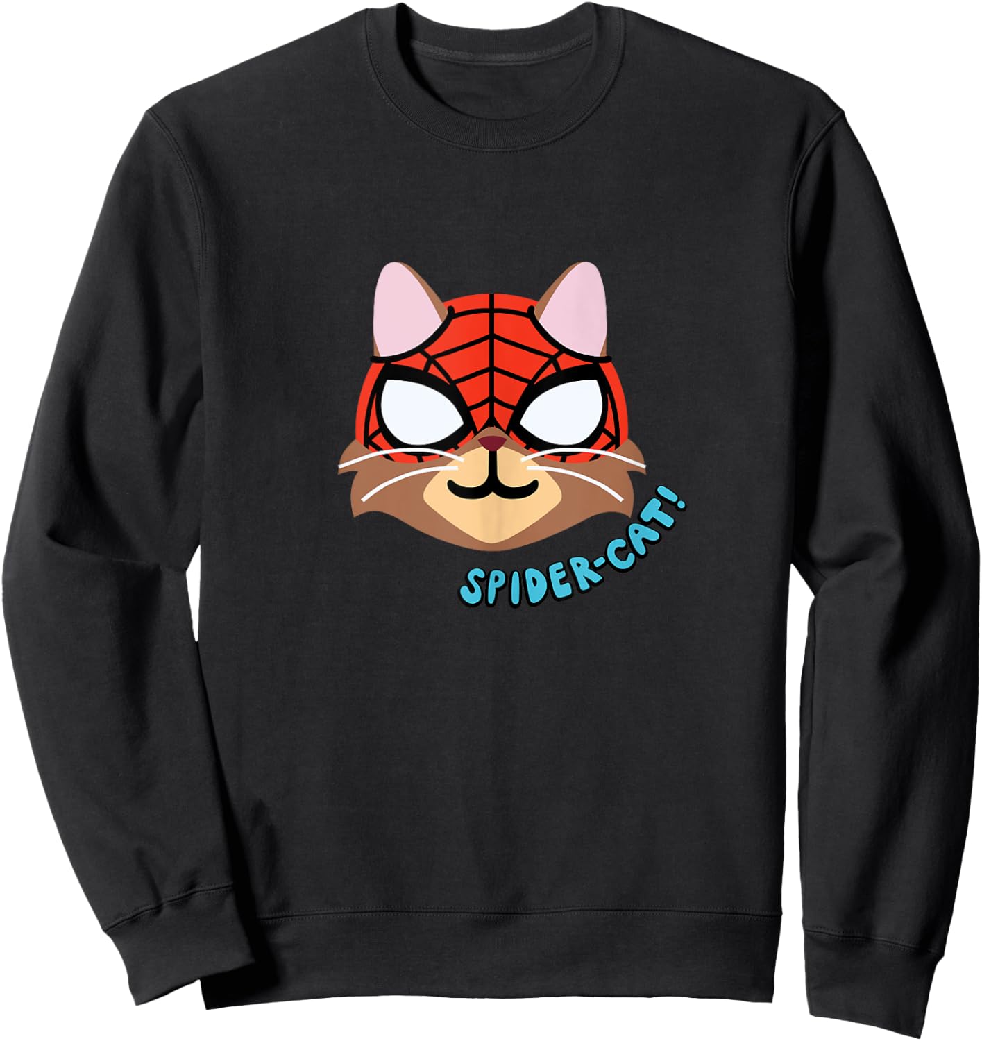Amazon Essentials Marvel Spider-Man Spider-Cat Portrait Sweatshirt - Sweatshirt | Black