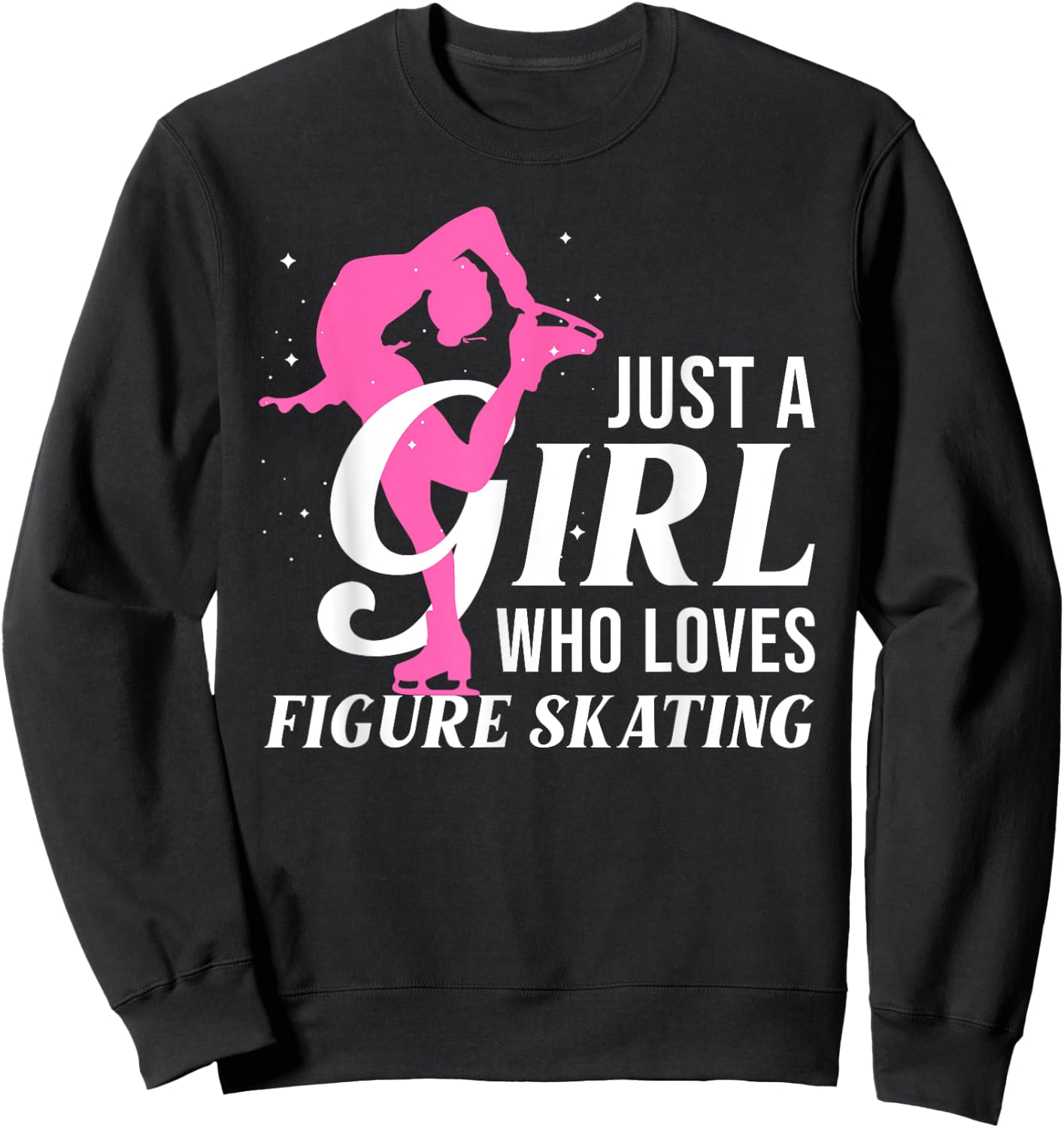 Cool Figure Skating Girls Ice Skating Winter Sport Sweatshirt - Sweatshirt | Black