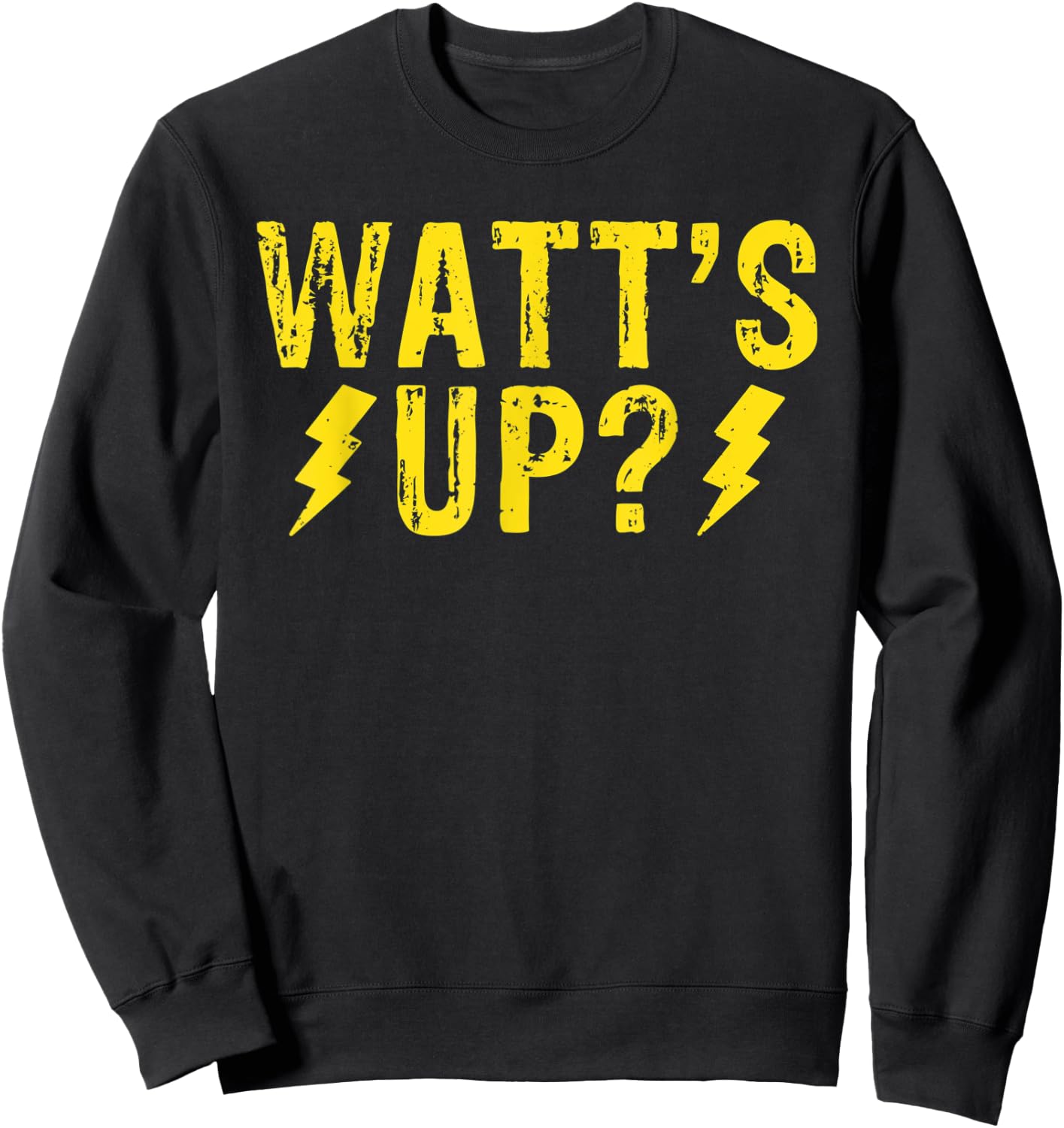 Watts up EV Electric Vehicle Sweatshirt - Sweatshirt | Black